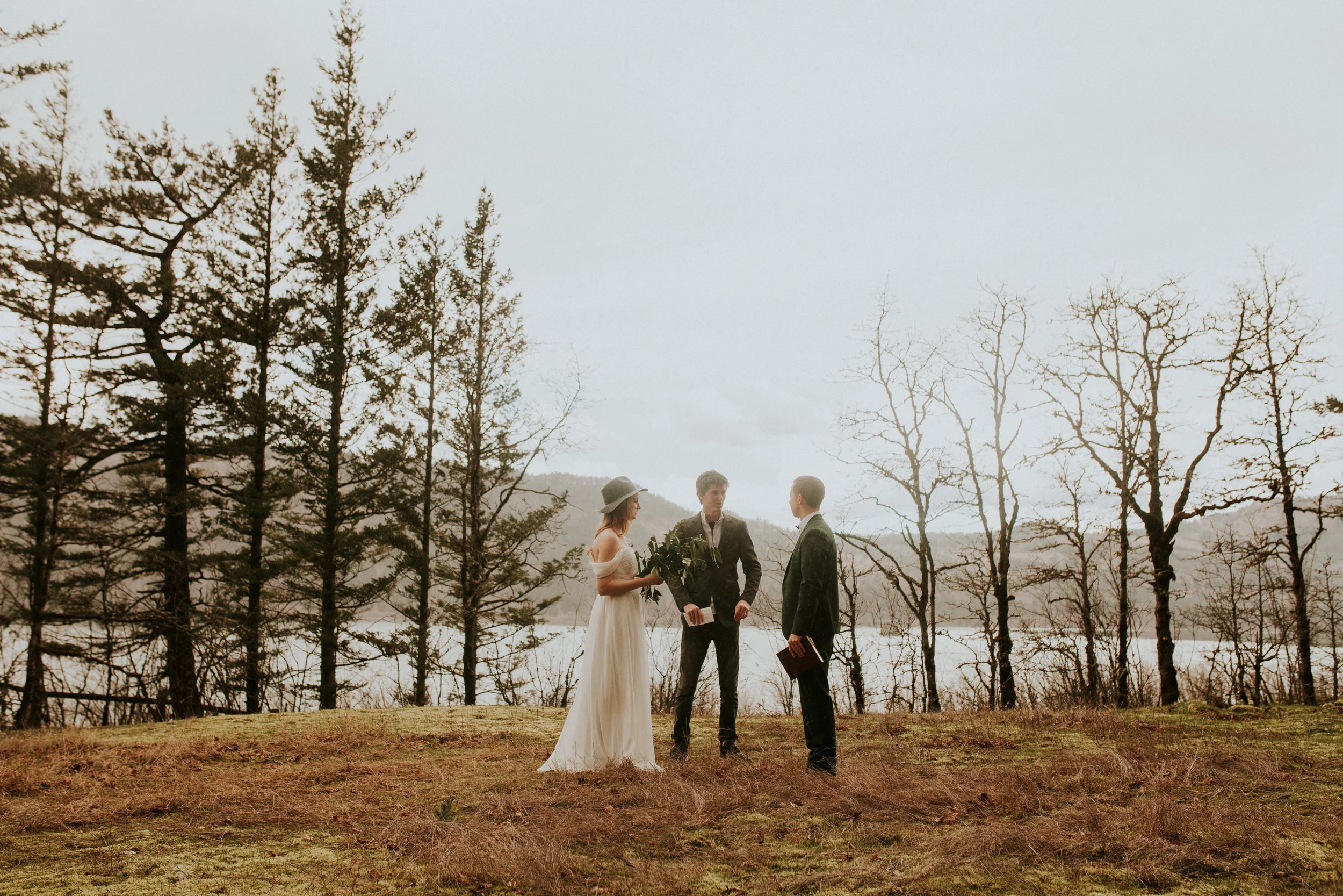 columbia river gorge portland elopement and intimate wedding by bridal veil falls&nbsp;