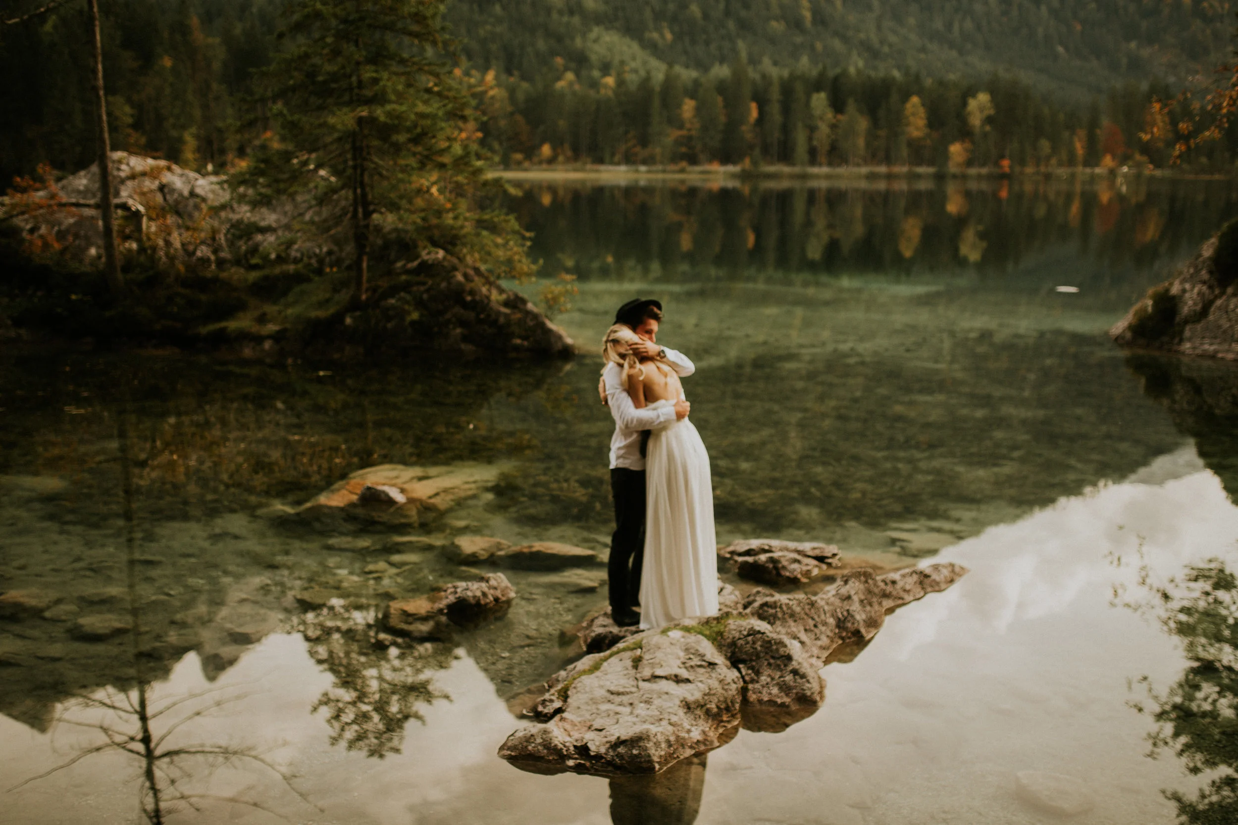 Hintersee elopement in a boat by BreeAnna Lasher