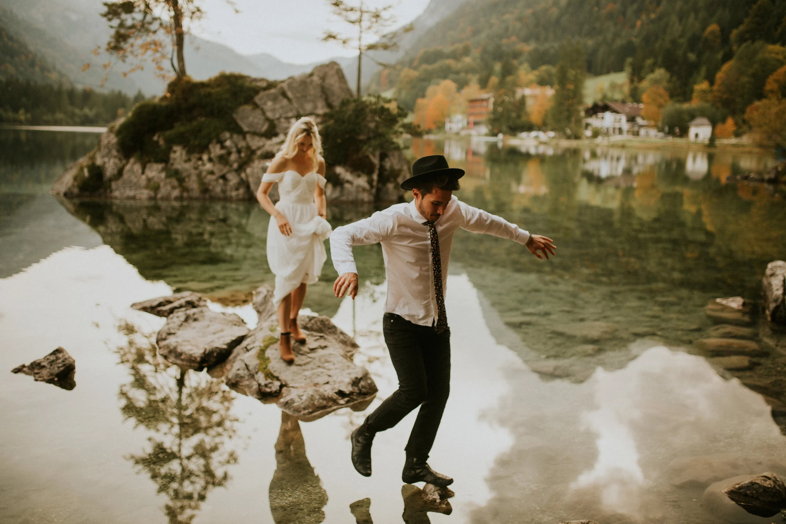 Austria Alps Lake Elopement at Hintersee 