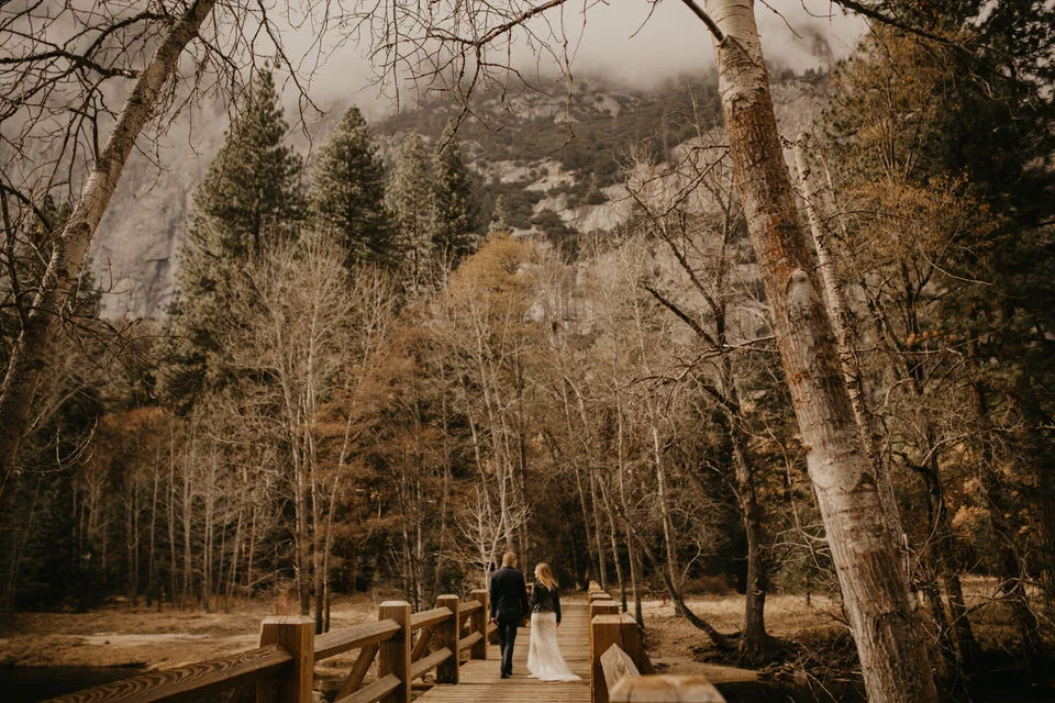 swinging bridge yosemite national park