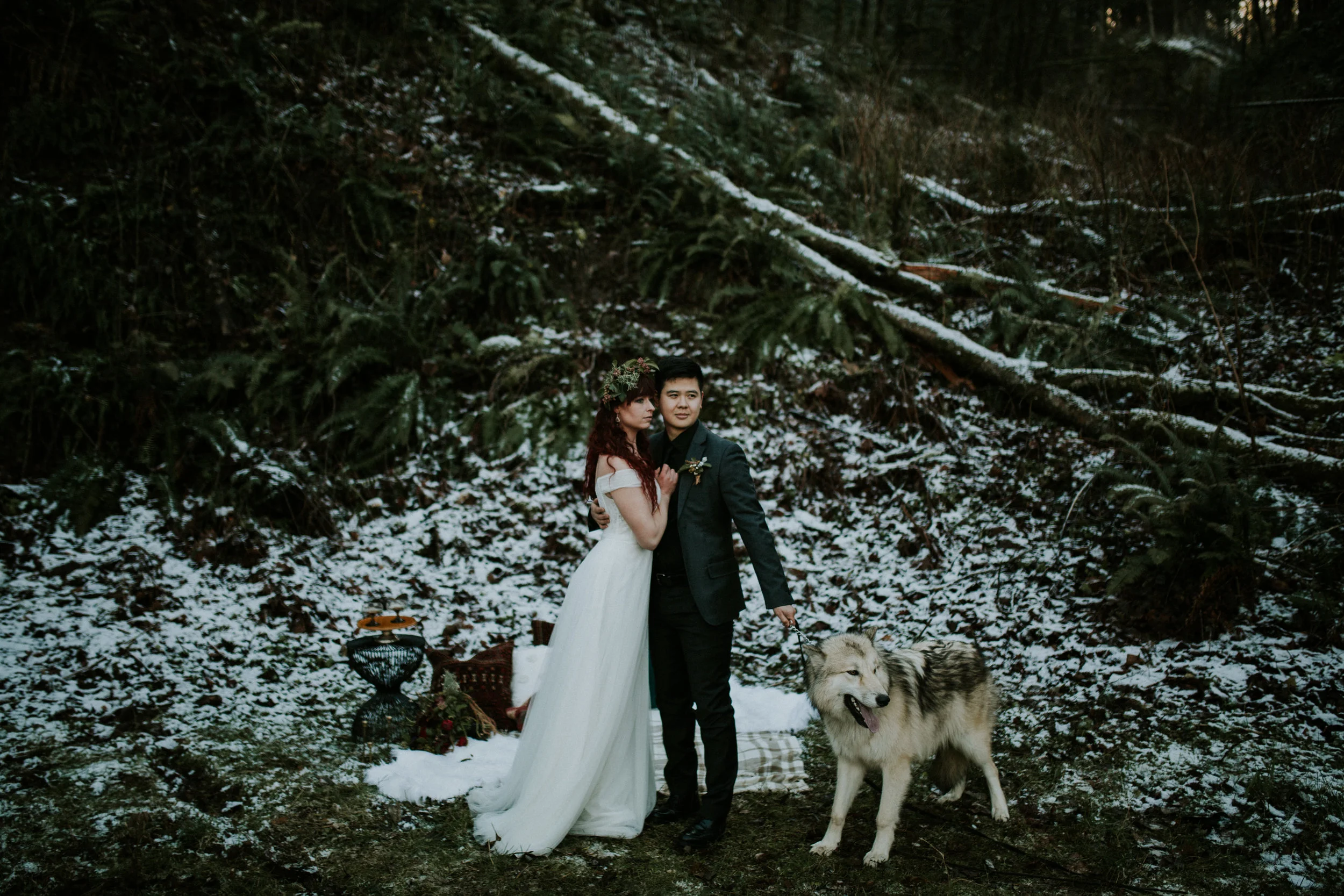 Latourell falls elopement