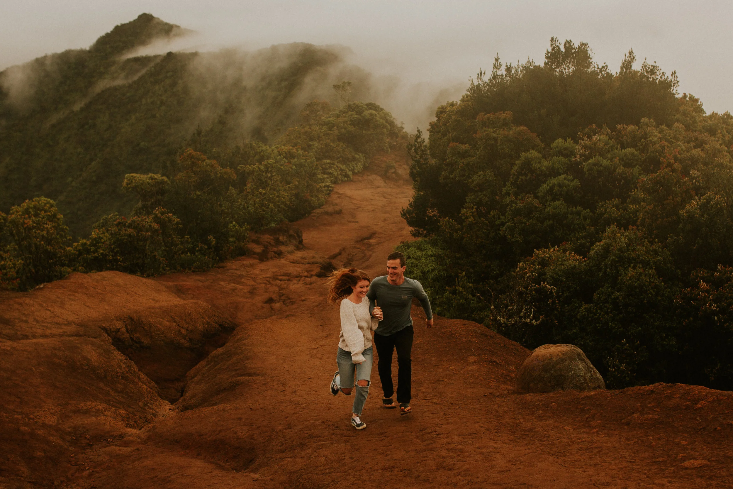 kauai nepali coastline rain storm engagement session&nbsp;