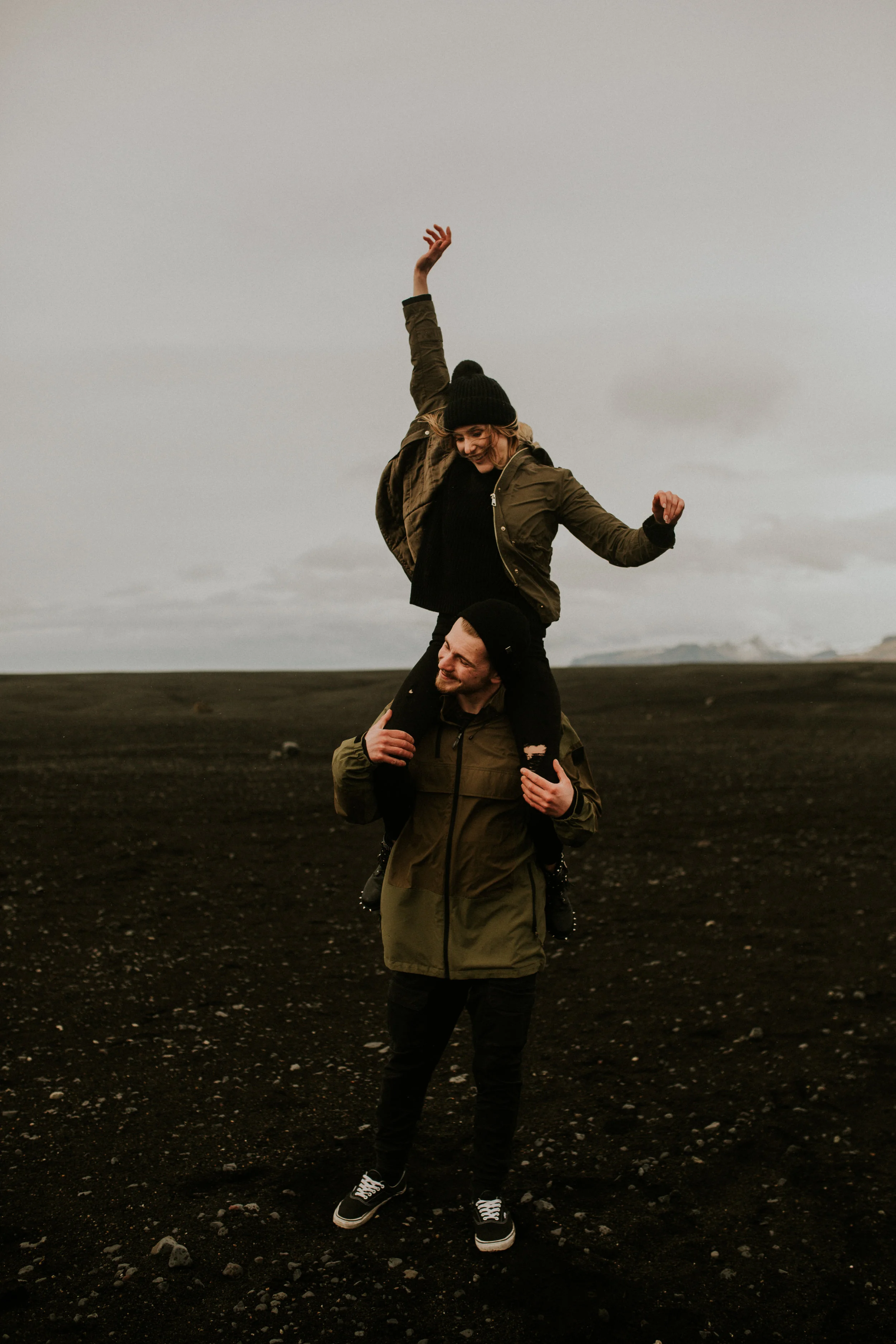 iceland skogafoss Sólheimasandur plane crash engagement session by BreeAnna Lasher