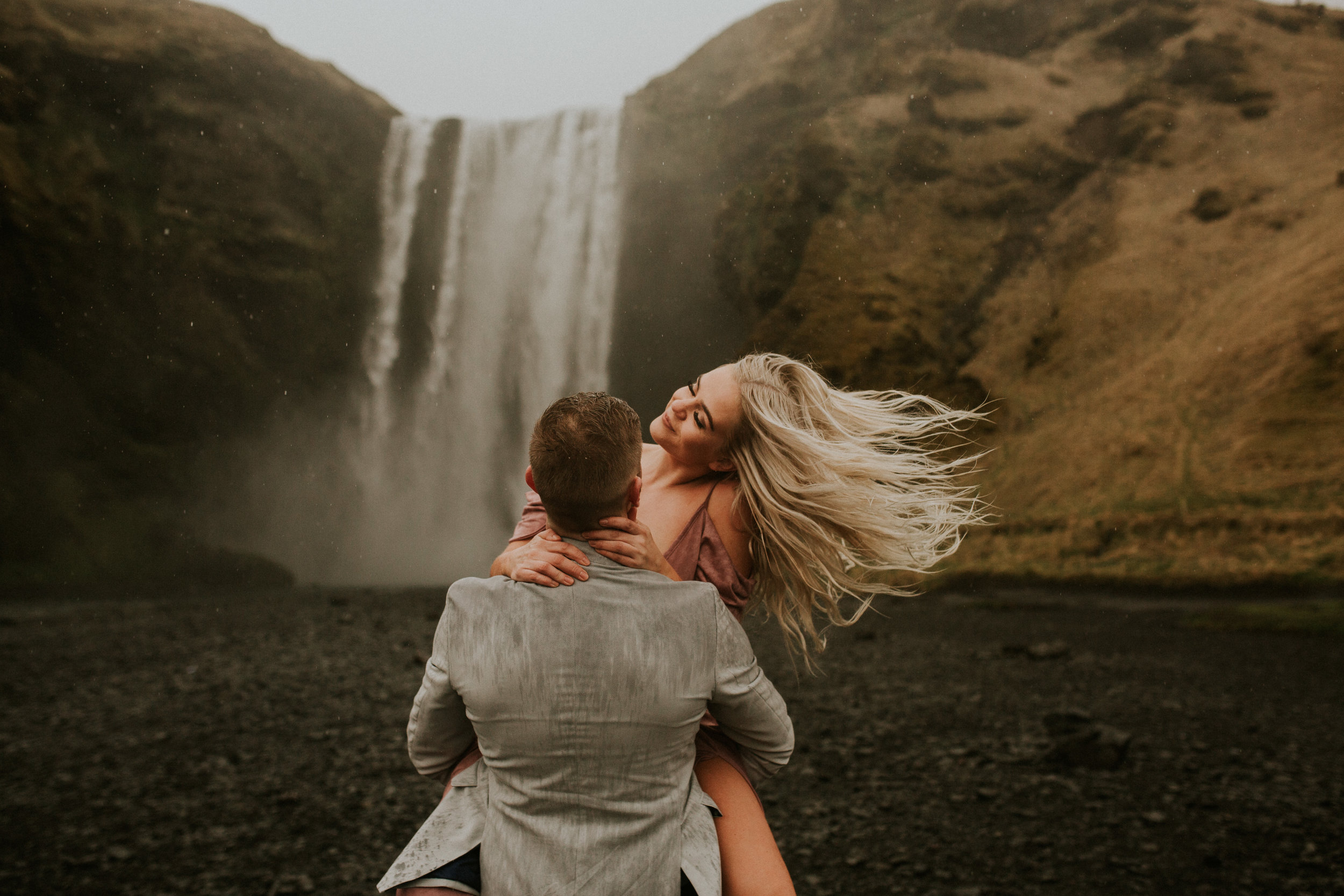 skogafoss iceland icelandic elopement by destination photographer breeanna lasher