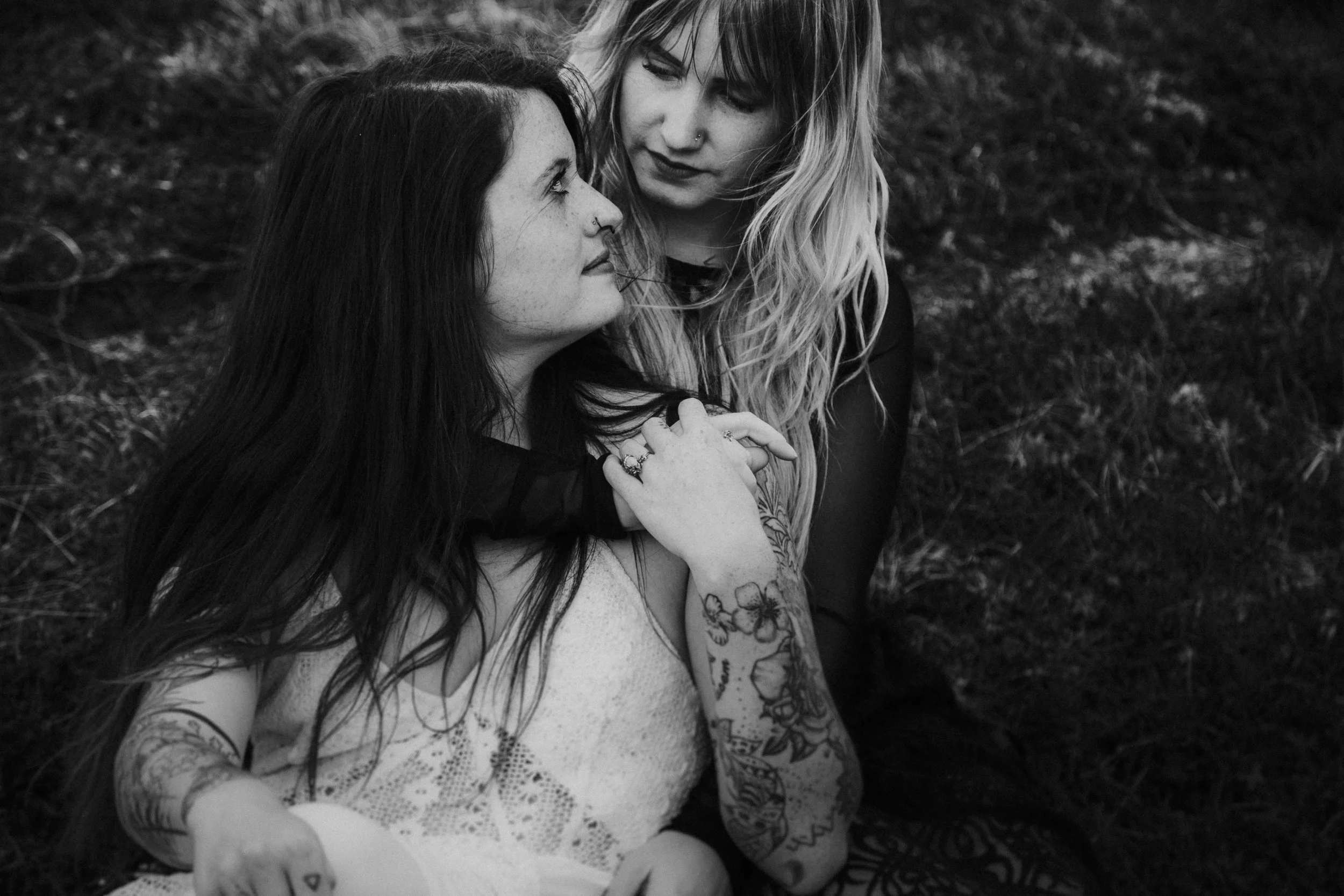 iceland elopement same sex couple femme photographer