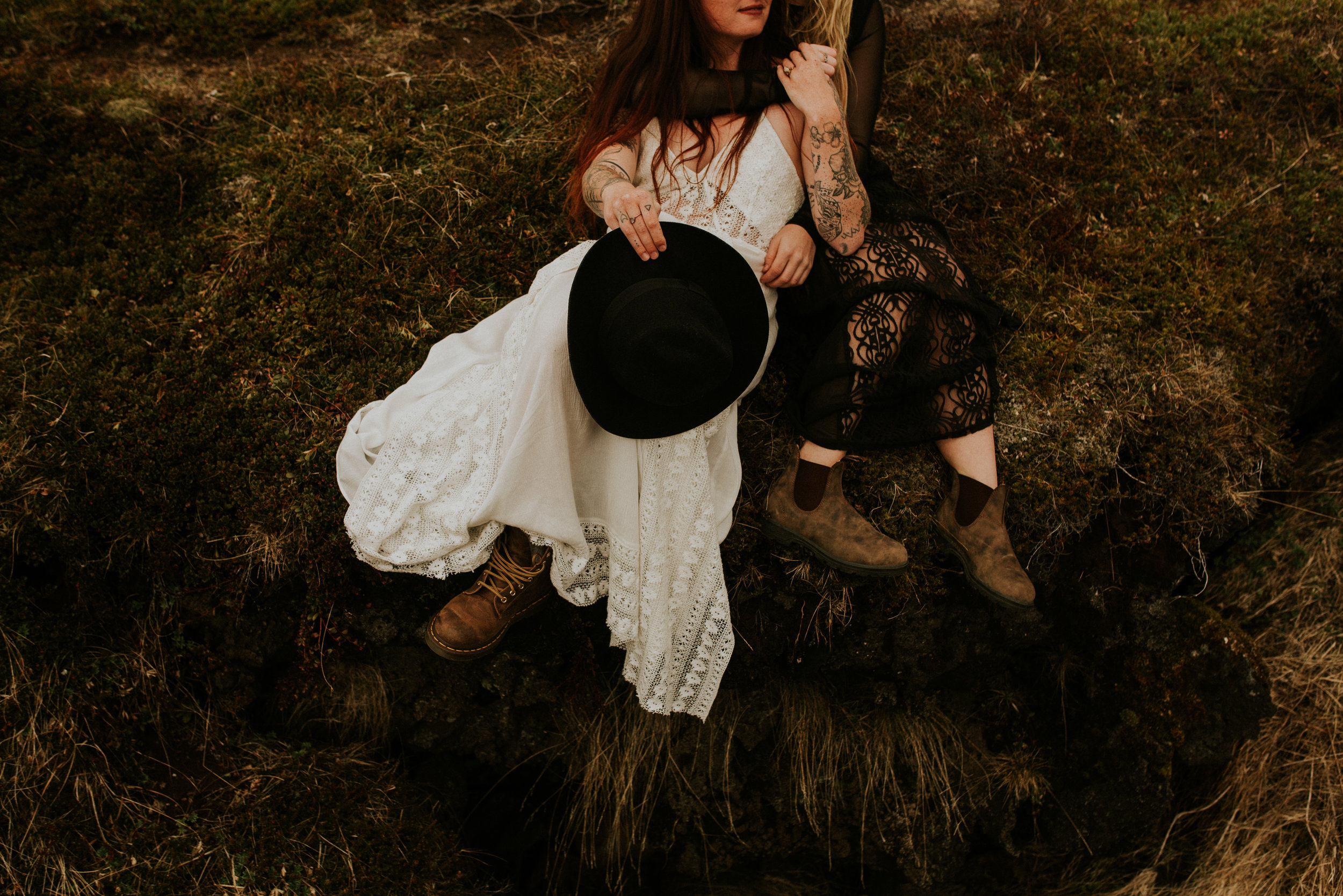 icelandic same sex lesbian couple intimate wedding photographer BreeAnna Lasher