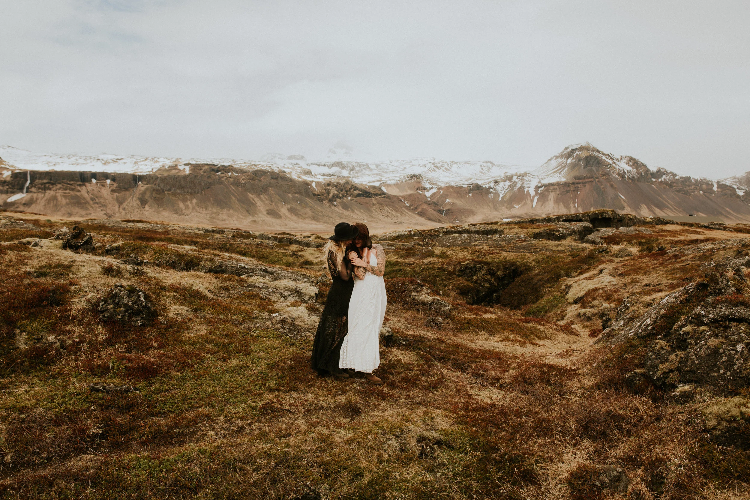 iceland lesbian elopement intimate wedding photographer breeanna lasher