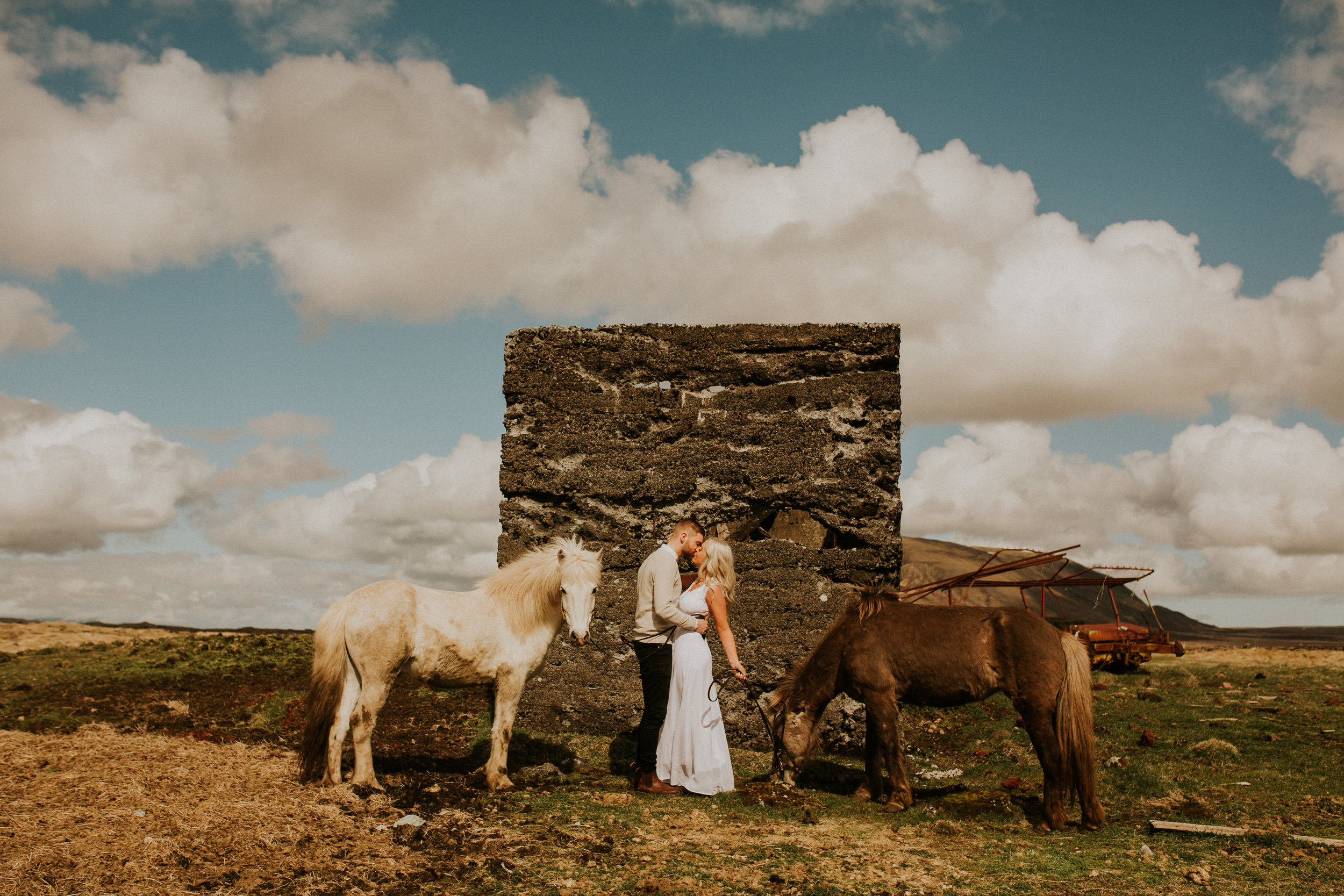 iceland horse farm bridal session elopement styled shoot adventure by photographer breeanna lasher.&nbsp;