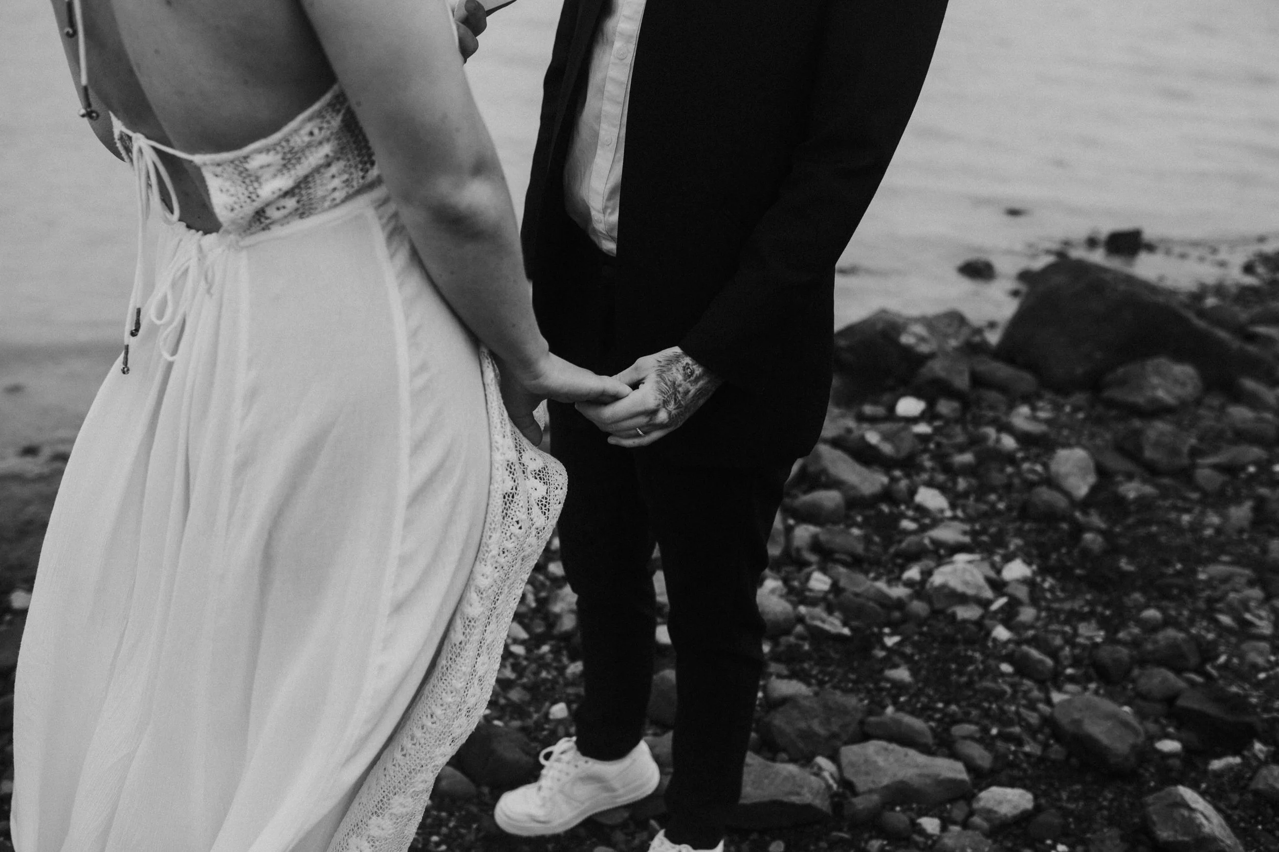 iceberg lagoon same sex elopement iceland first look photographer breeanna lasher lgbt