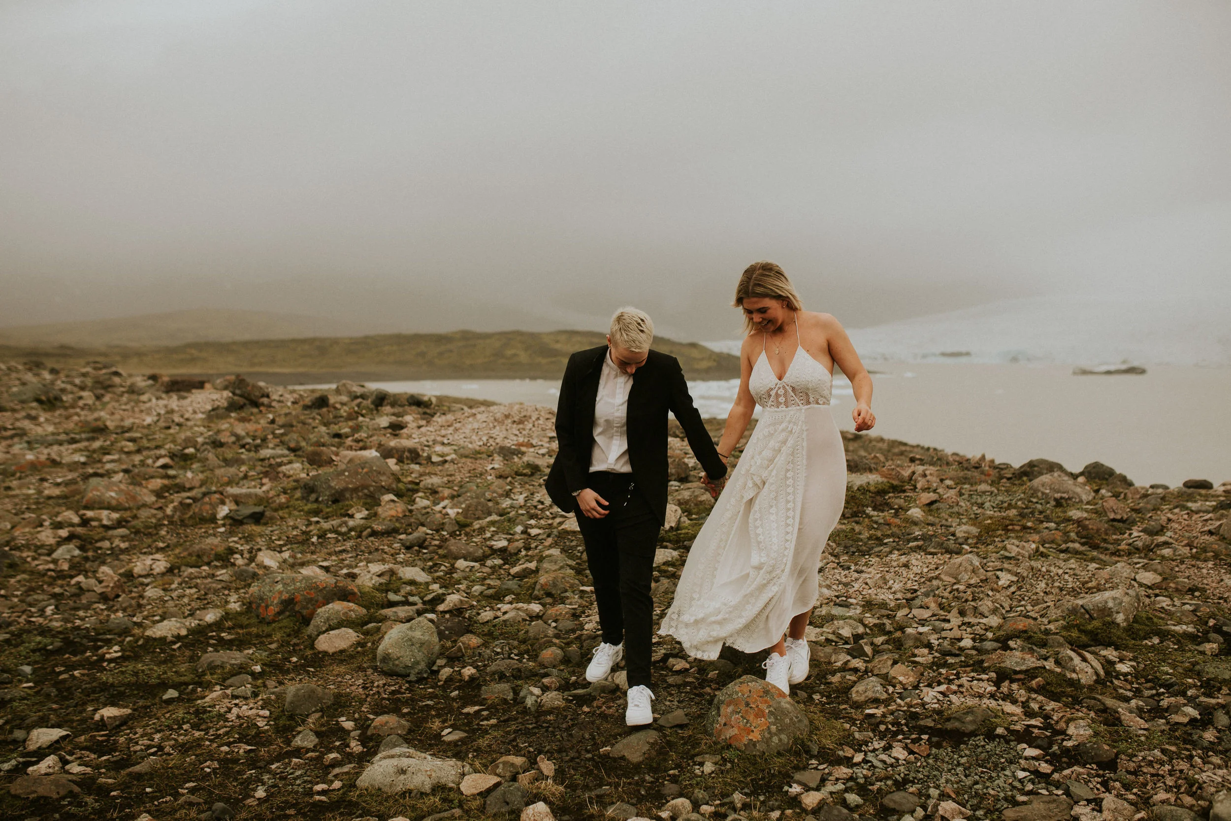 iceberg lagoon in iceland vow renewal lgbt