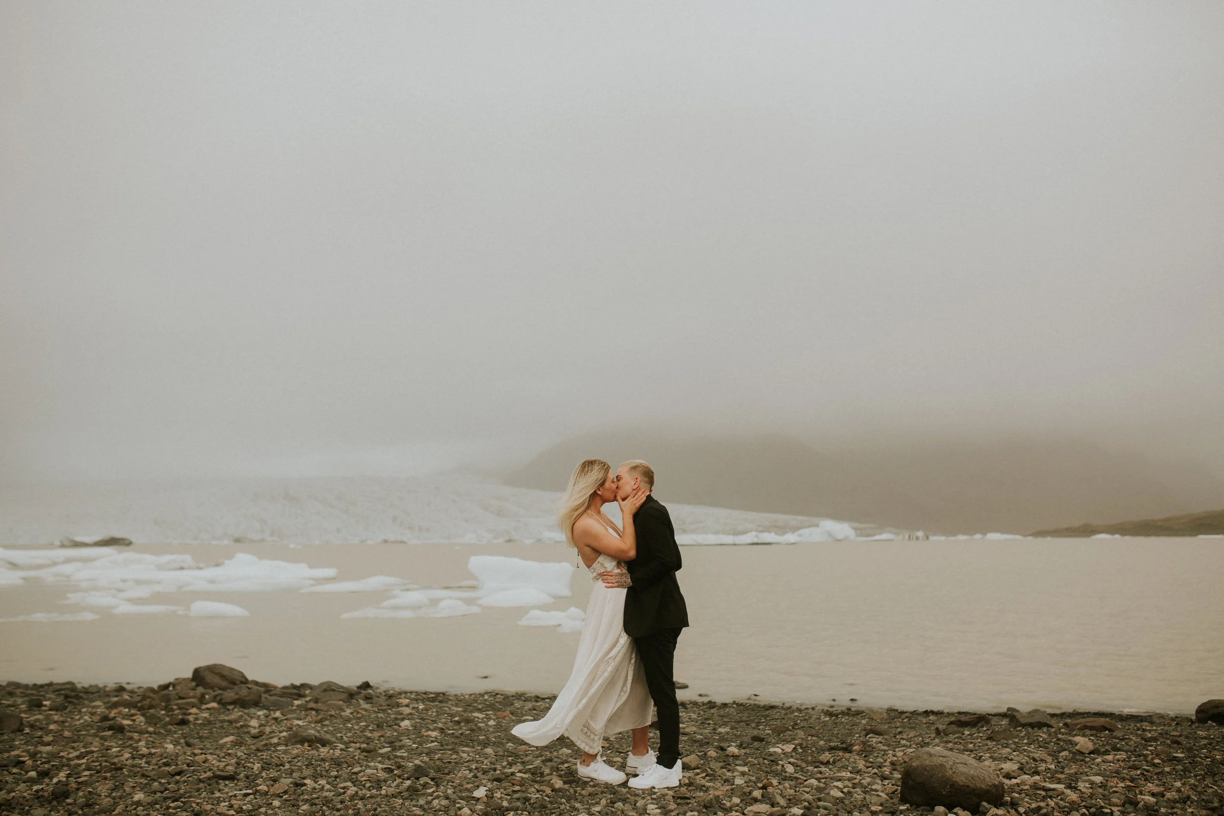 Iceland Iceberg Lagoon LGBT Elopement 