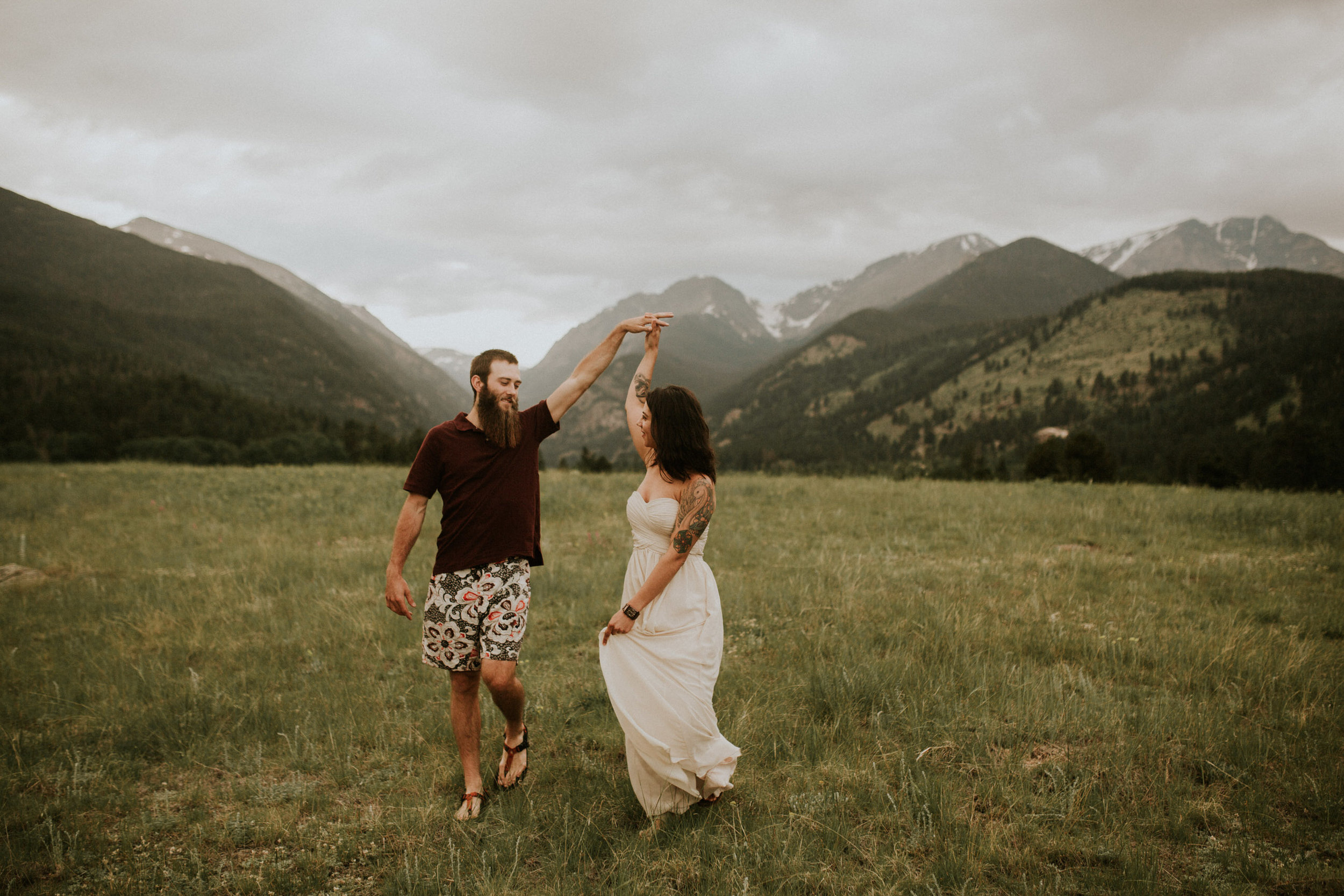Estes Park Trail Ridge Road Engagement Photographer