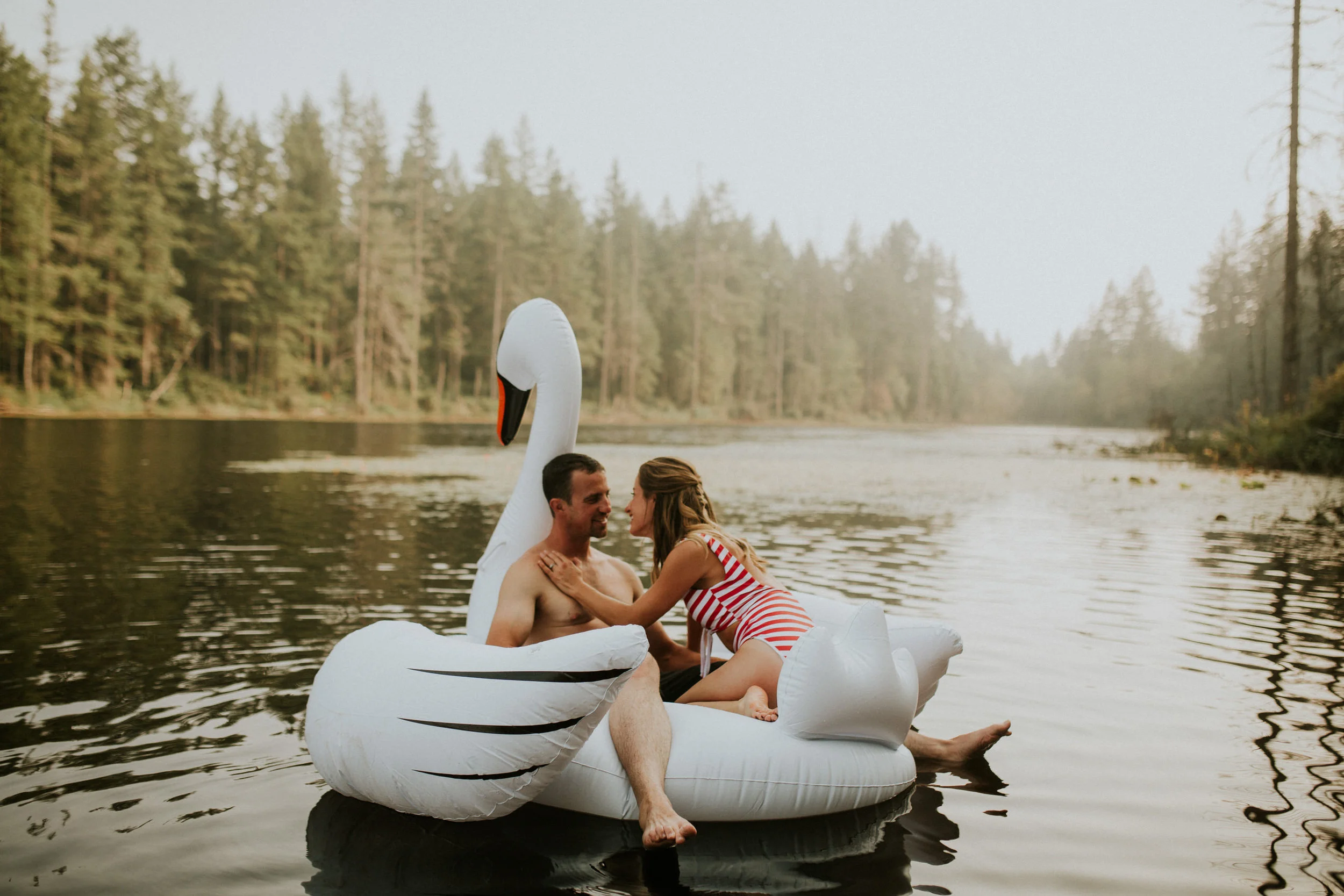 PNW Lake Engagement Session Photographer 