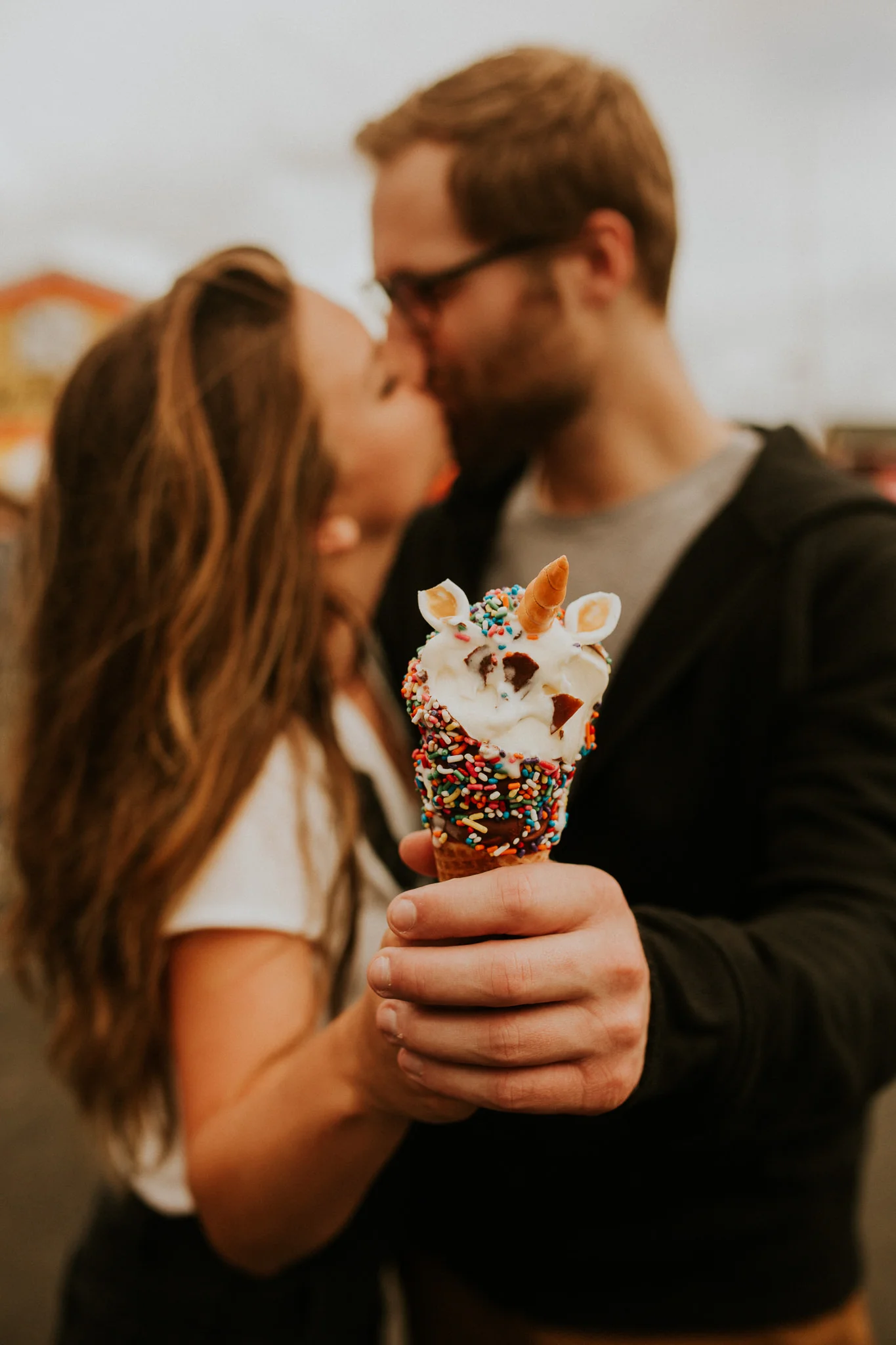Puyallup fair engagement session, cute couple having their engagement photos taken at the state fair- pnw wedding photographer - pnw intimate wedding - Seattle elopement photographer - Seattle intimate wedding photographer - Seattle Kerry park elope…