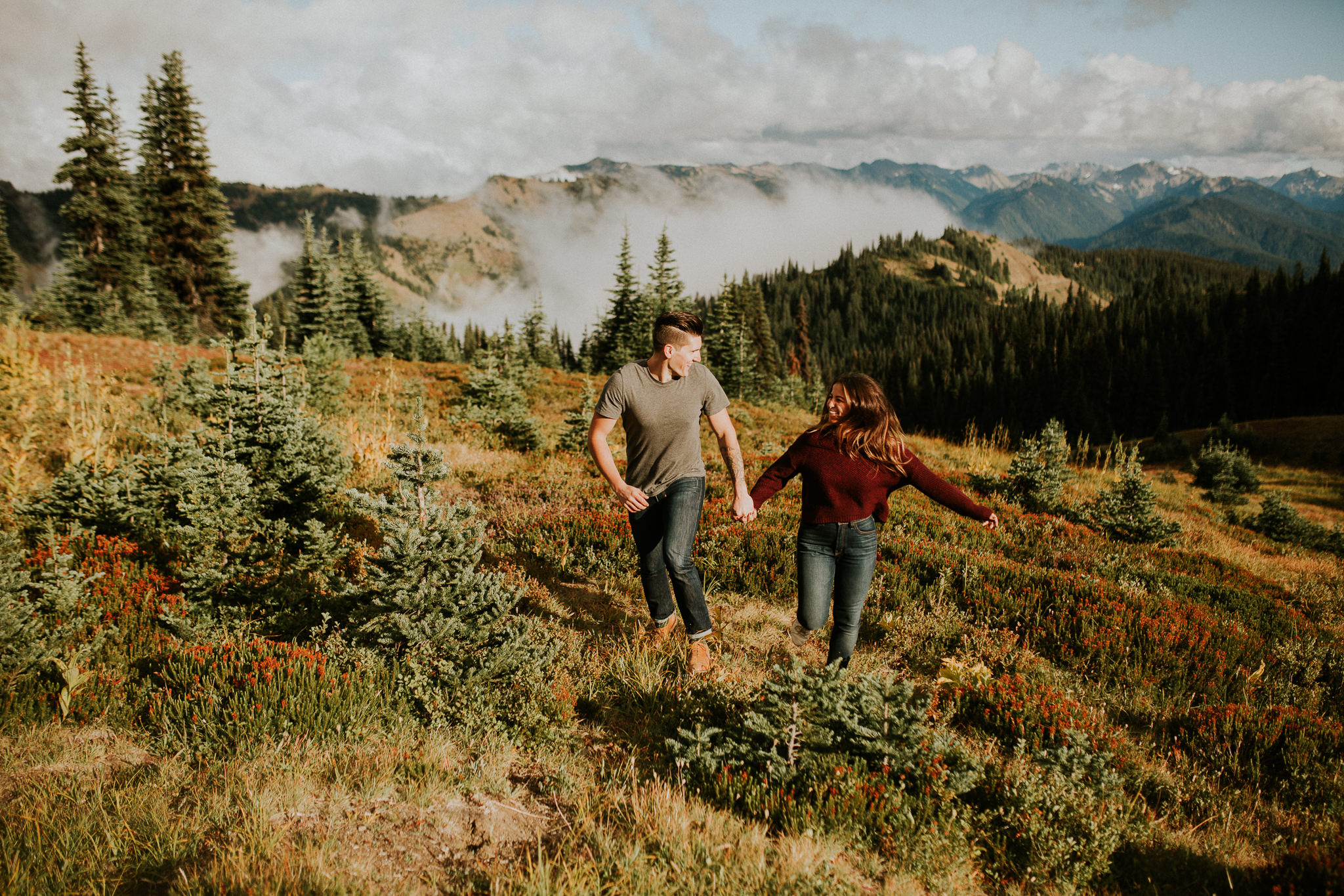 Hurricane Ridge Engagement Photographers