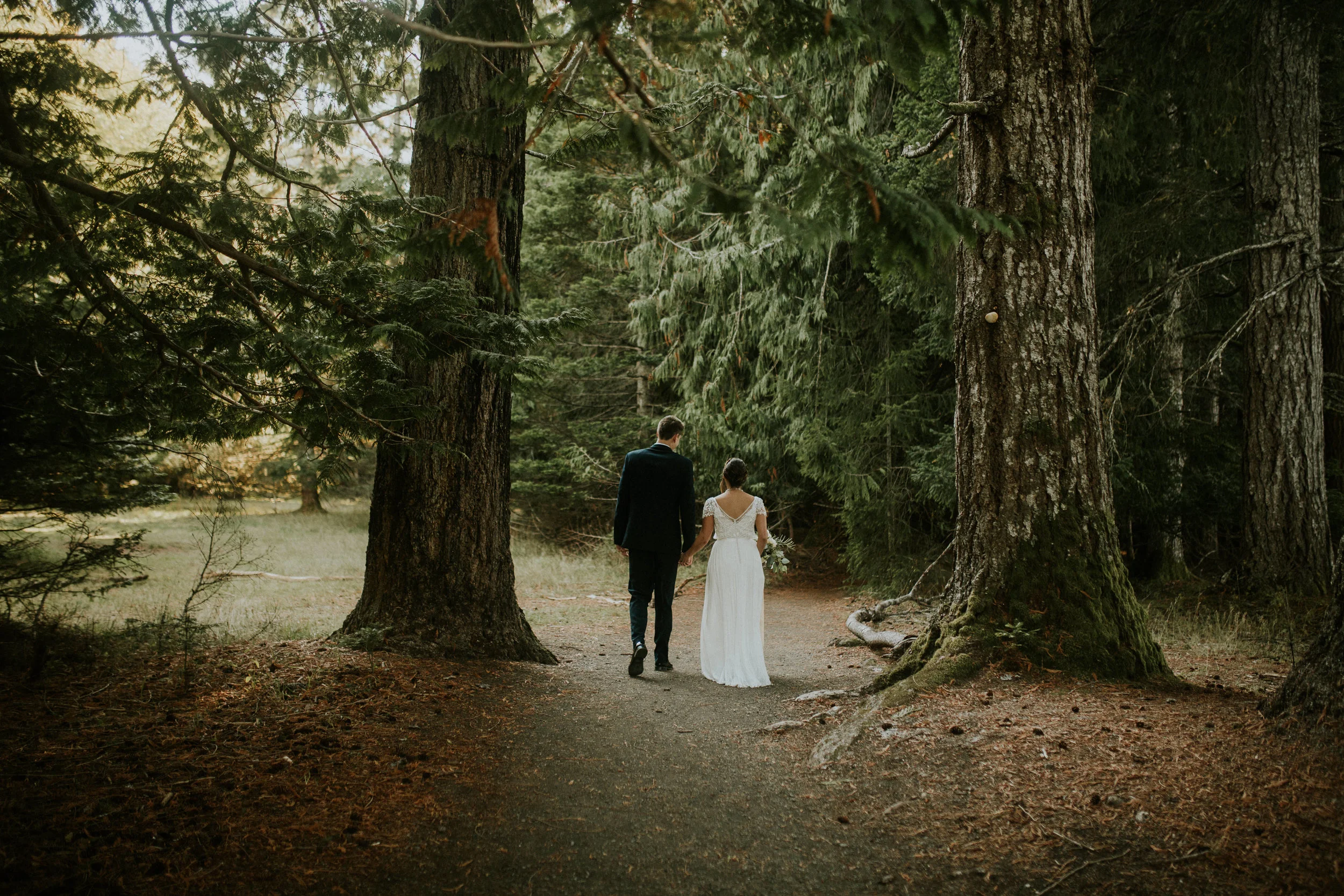 Nature bride wedding photographer - port Angeles wedding photography - best wedding photographers port Angeles - nature bridge elopement - olympic national park wedding - olympic national park elopement - crescent lake elopement - crescent lake wedding - crescent lake wedding photography - bhldn wedding dress - wedding in the woods- forest elopement -