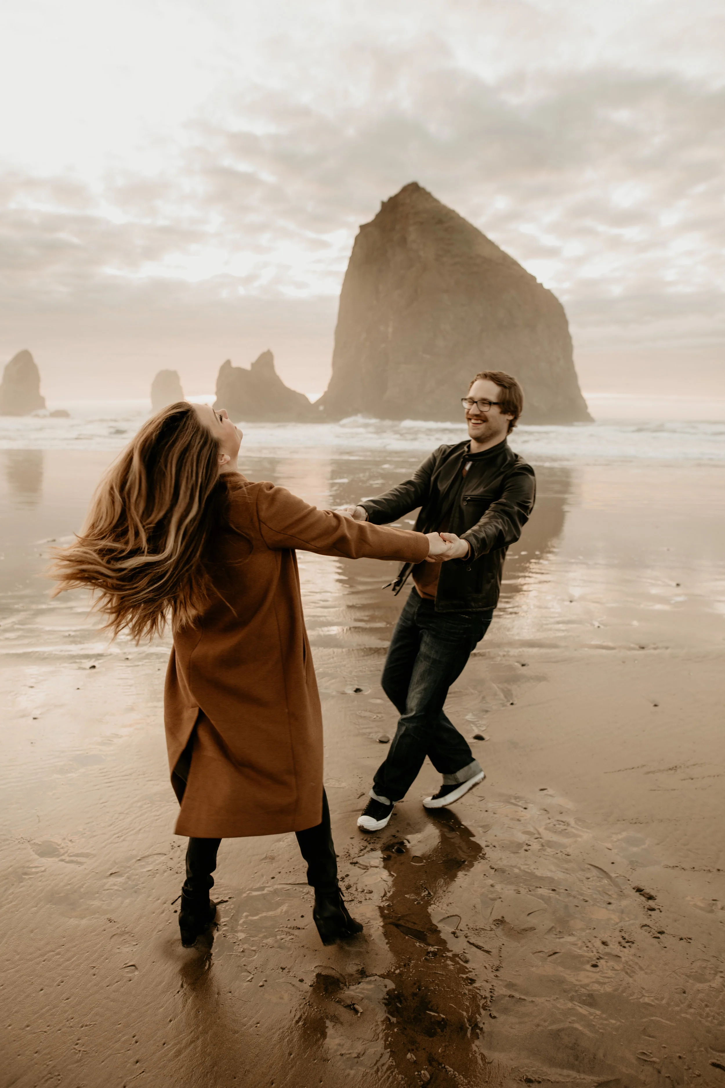 Cannon Beach photography - Cannon Beach sunset - cannon beach photos photos - cannon beach photographer - cannon beach Wedding photography - Oregon engagement locations - best PNW Elopement locations - best Oregon photographers - Cannon beach engagement session - Cannon beach sunset engagement photos - best engagement outfits - best Oregon photography - beach engagement photography - oregon beach Wedding Photography - cannon beach hike - seaside engagement photography BreeAnna lasher - Astoria engagement photography - hug point engagement photos - arch cape engagement photos - Oswald state park engagement photos - cola state park engagement photos