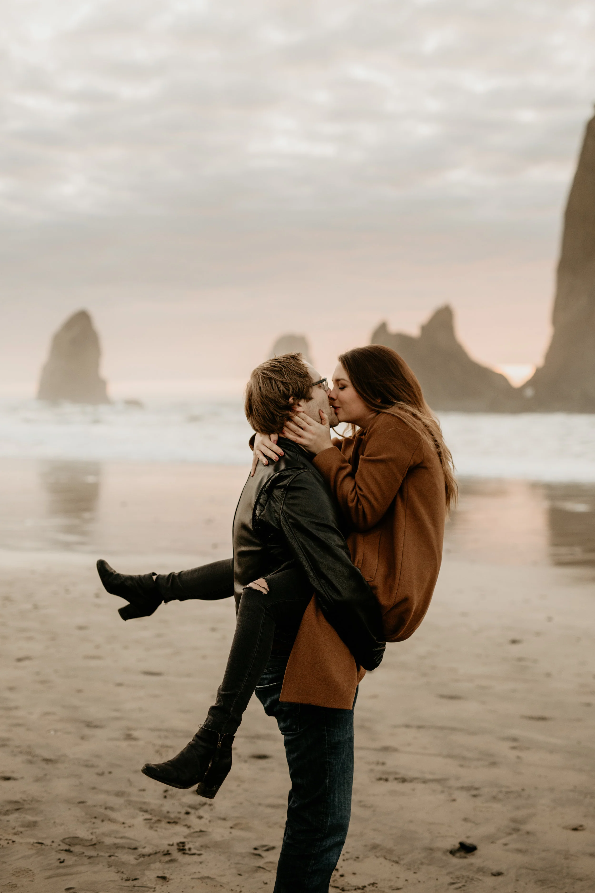 Cannon Beach photography - Cannon Beach sunset - cannon beach photos photos - cannon beach photographer - cannon beach Wedding photography - Oregon engagement locations - best PNW Elopement locations - best Oregon photographers - Cannon beach engagement session - Cannon beach sunset engagement photos - best engagement outfits - best Oregon photography - beach engagement photography - oregon beach Wedding Photography - cannon beach hike - seaside engagement photography BreeAnna lasher - Astoria engagement photography - hug point engagement photos - arch cape engagement photos - Oswald state park engagement photos - cola state park engagement photos