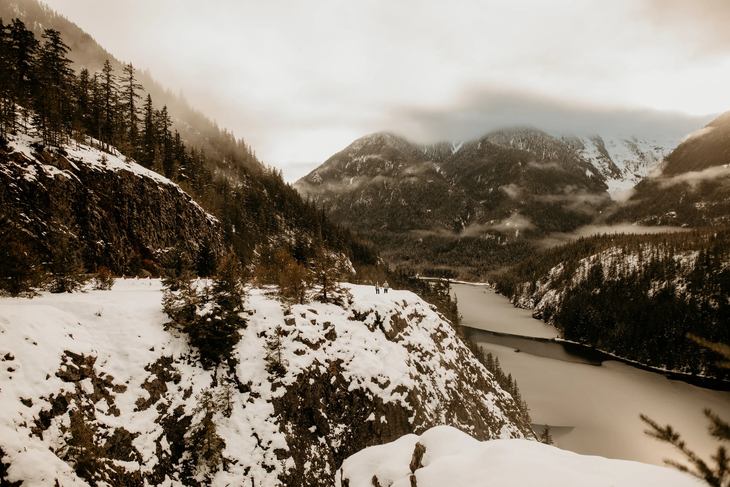 Diablo Lake North Cascades National Park Engagement Photography 