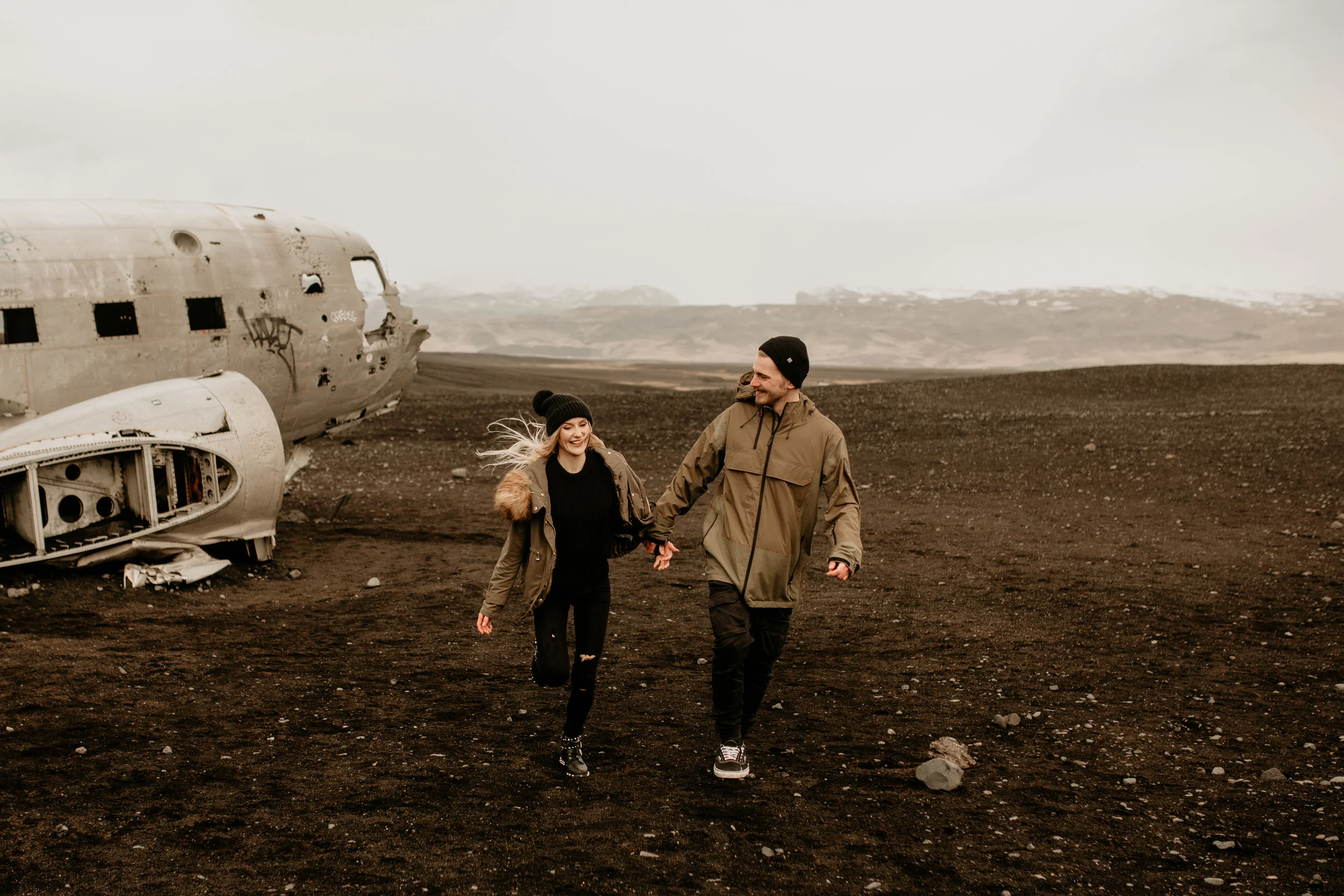 Sólheimasandur engagement photos, Sólheimasandur couple photos, Sólheimasandur photography, Sólheimasandur wedding photos, Iceland engagement photos, Iceland elopement photographer, Iceland wedding photography, elopement wedding photography - seattl…