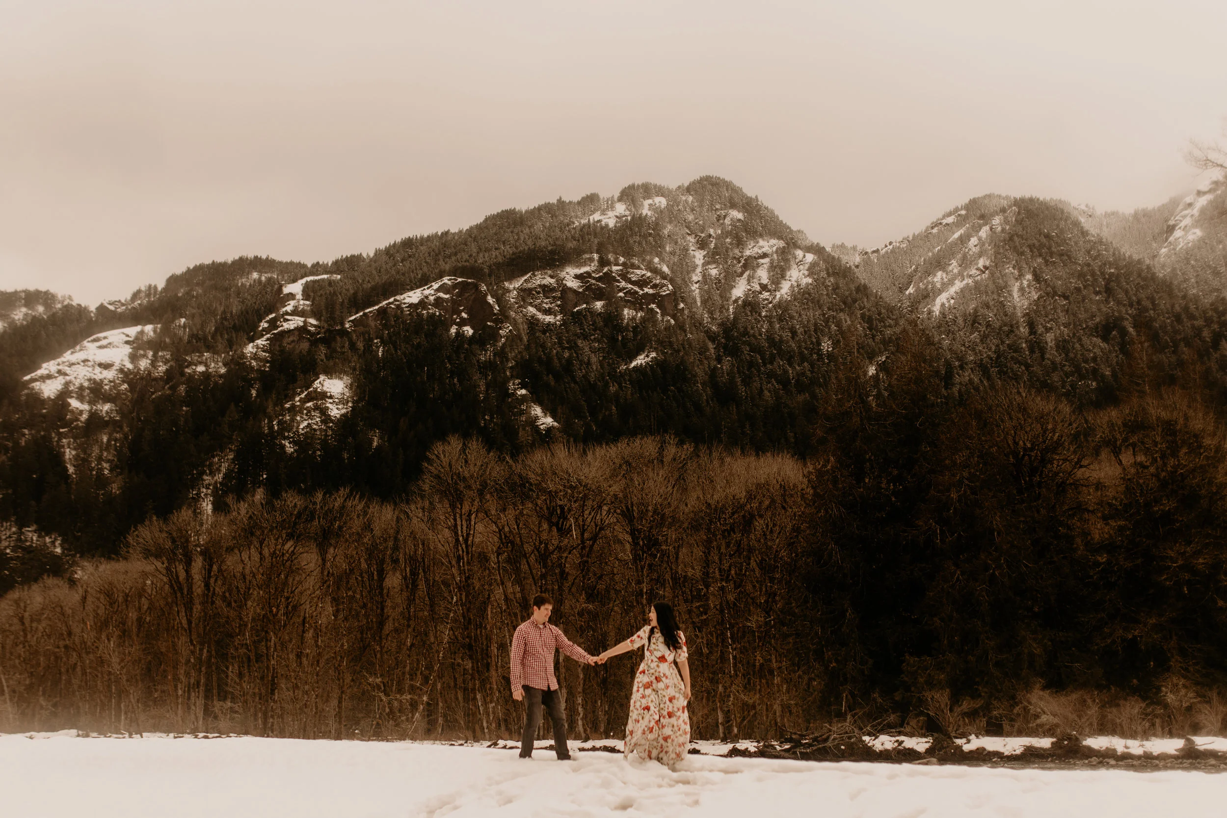Olympic National Park Engagement Photos 