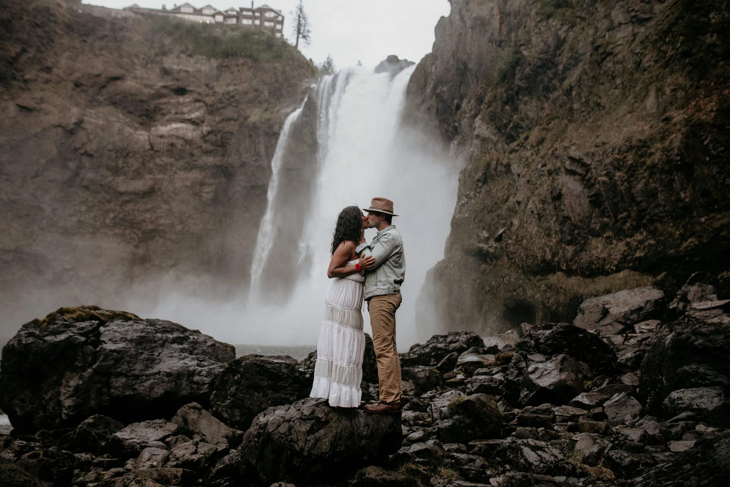 Snoqualmie falls! gorgeous waterfall + cool forest (not shown)