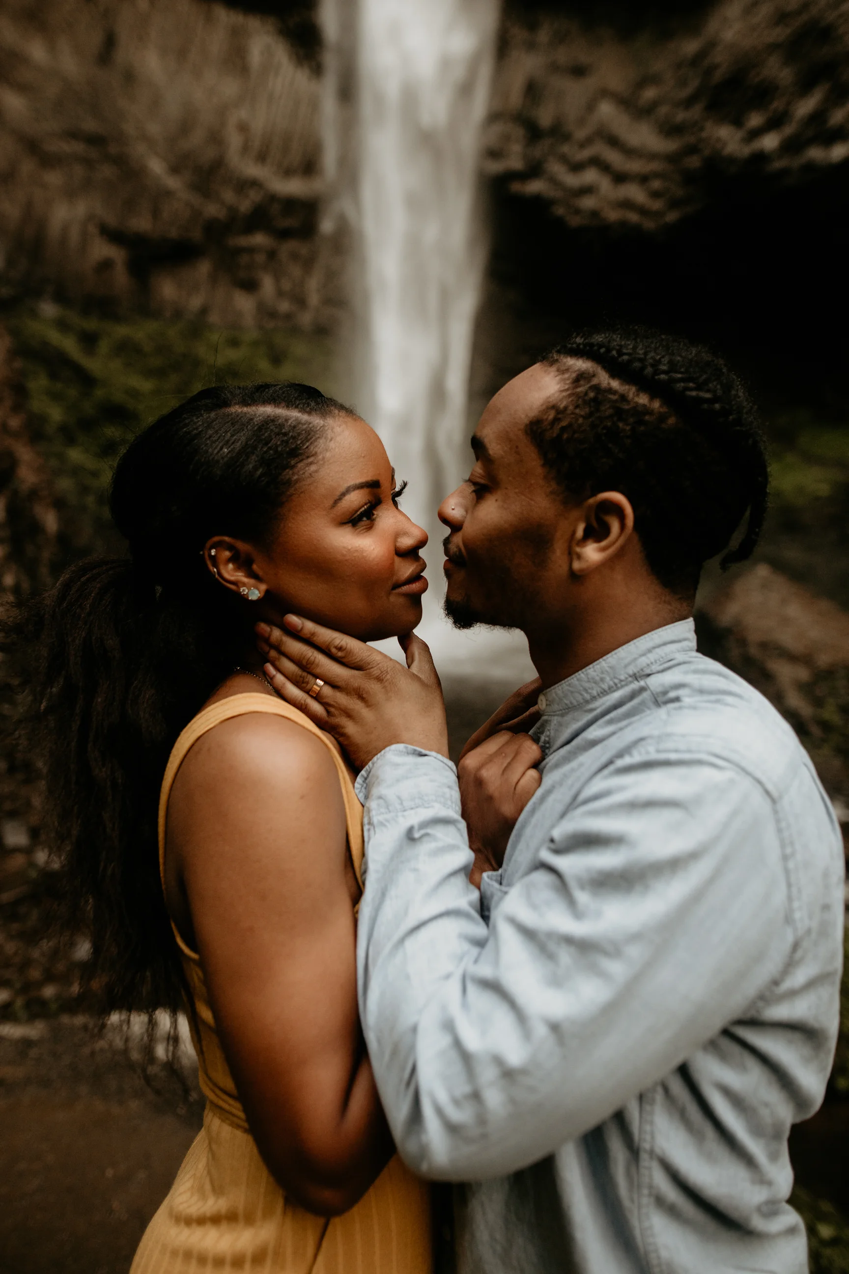 Latourell falls engagement photos - Columbia river gorge engagement photos - latourell falls - Portland engagement photos -Portland elopement photographer - pnw elopement photographer -Oregon elopement photographer - Seattle wedding photographer - P…