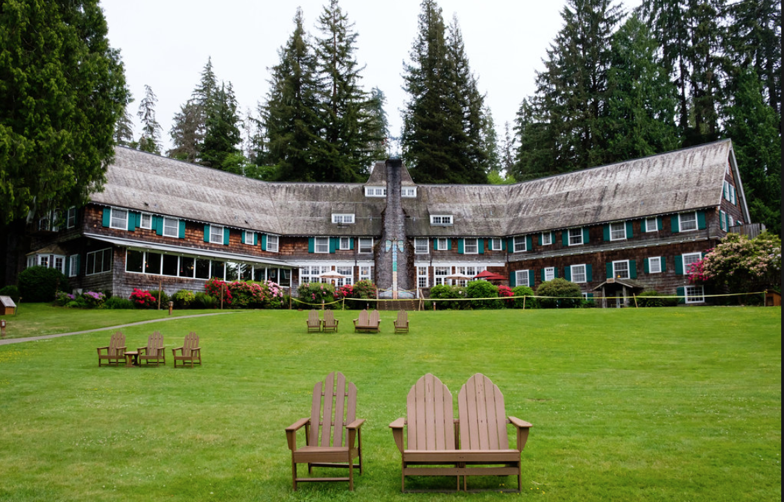 Lake Quinnalt: Ceremony at lakeside or in forest or at waterfall. Dinner and lodging at Lake Quinnault Lodge.