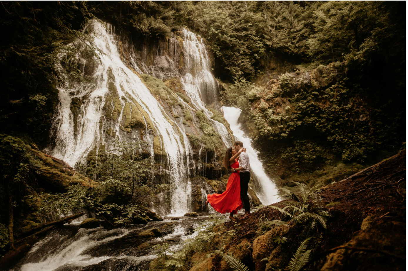 hike to this amazing waterfall and then explore a abandoned stone house nearby!