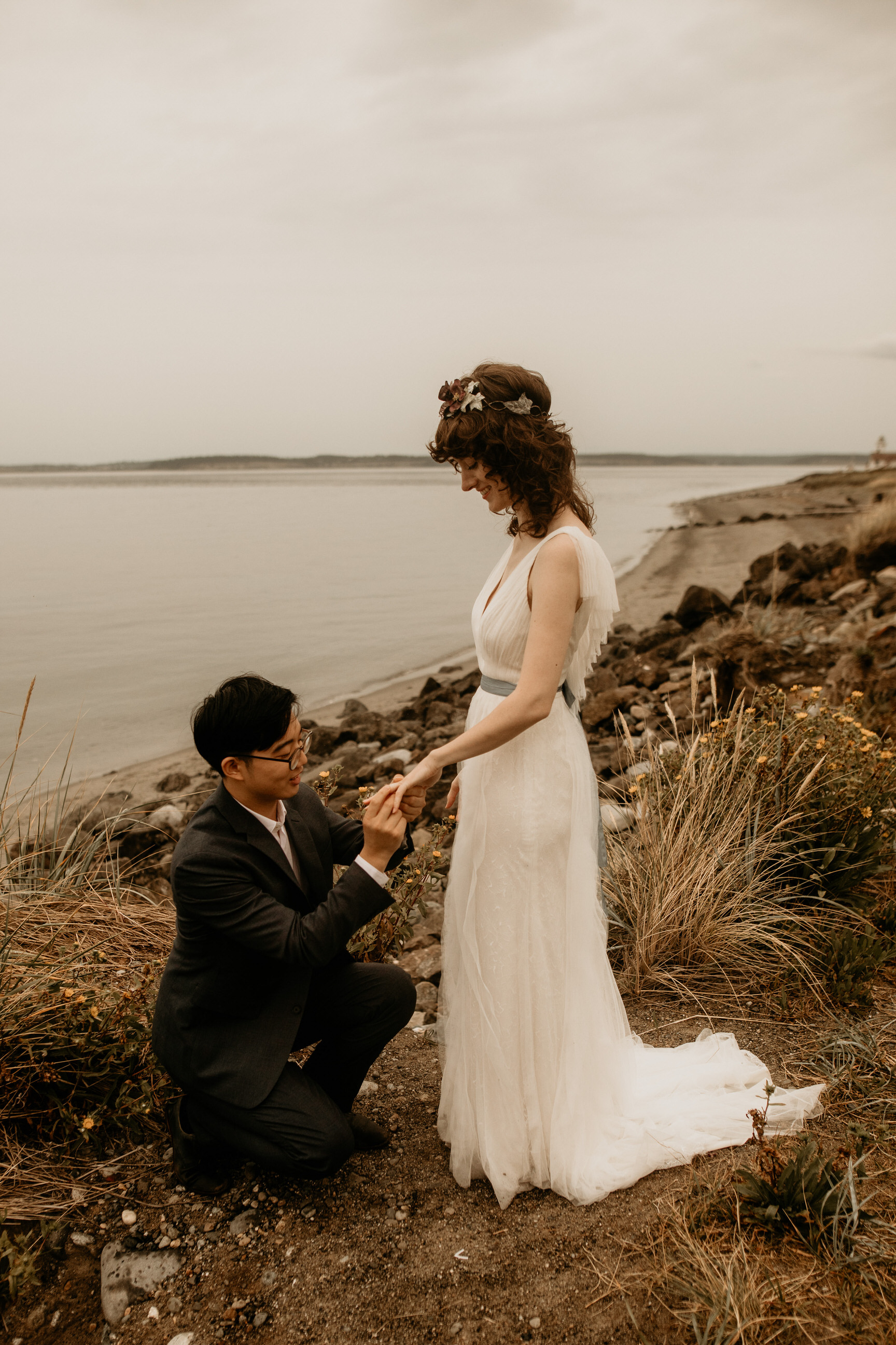Seattle elopement photographer - Seattle courthouse wedding - port Townsend wedding - port Townsend wedding photographer - port Townsend lighthouse wedding - paw elopement- elopement photographer - Seattle beach wedding - tacoma beach wedding - Wash…