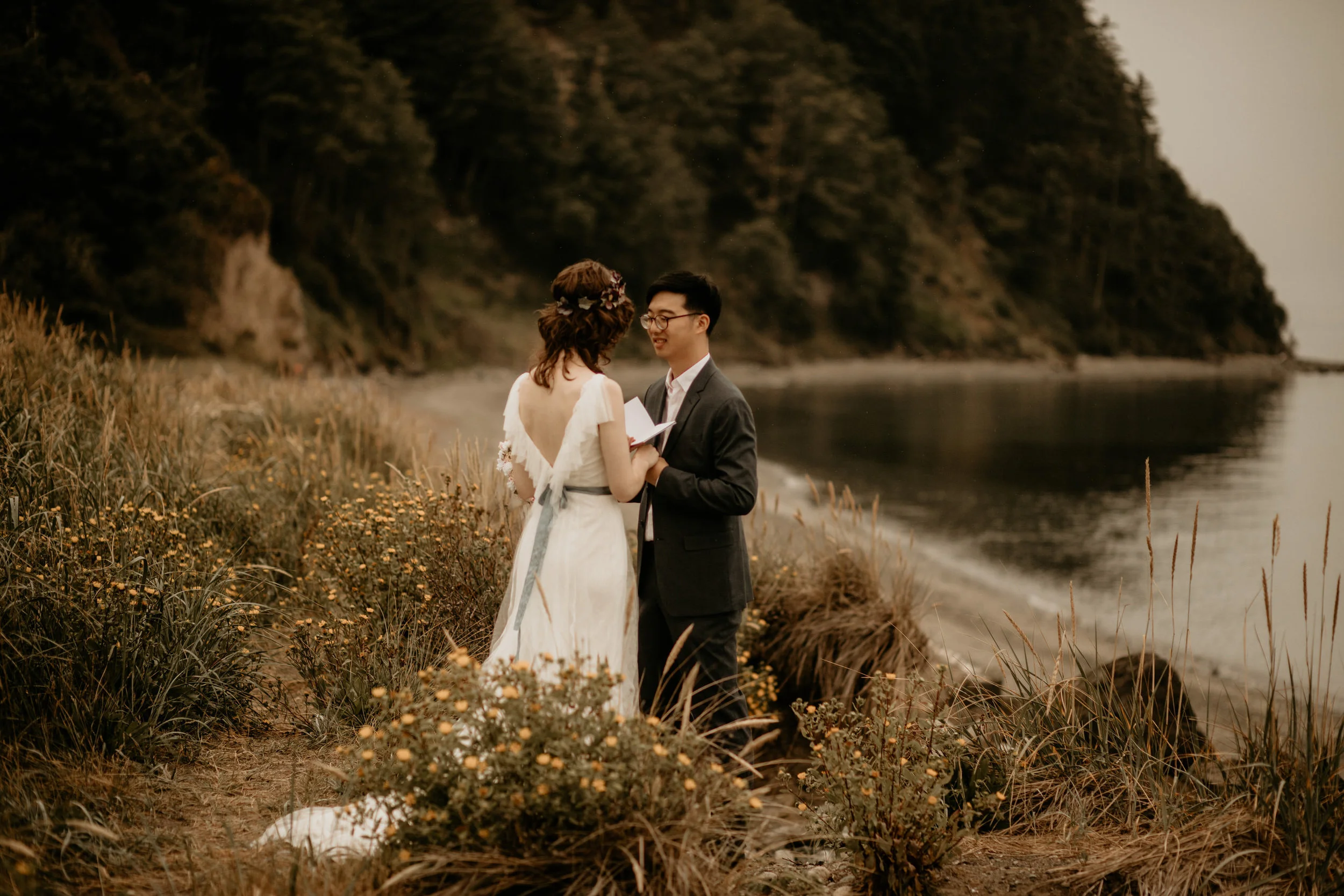 Port Townsend elopement - port Townsend courthouse wedding - port Townsend wedding - port Townsend wedding photographer - port Townsend lighthouse wedding - port Townsend point Wilson - point Wilson elopement - Seattle beach wedding - tacoma beach w…