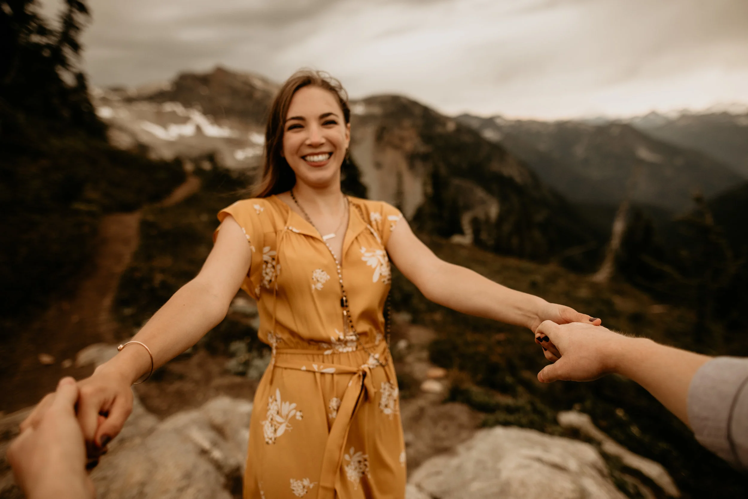 North cascades engagement session - heather maple pass loop engagement photos - north cascade national park engagement photos - mountain engagement photos - mt Baker national park engagement photos - wildflower engagement photos - summer engagement …