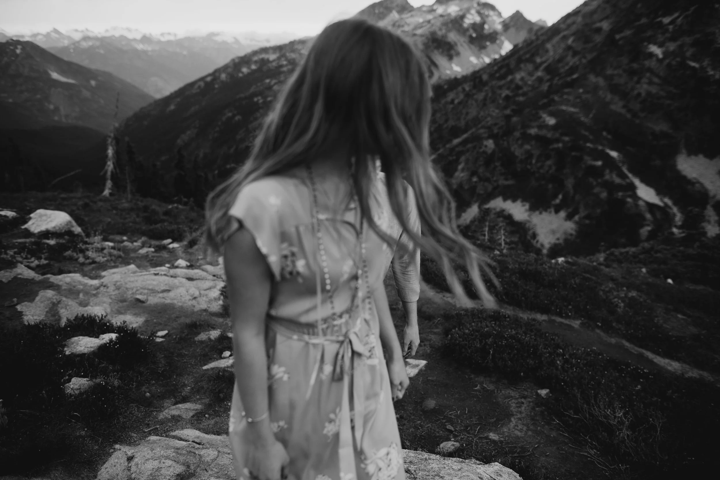 North cascades engagement session - heather maple pass loop engagement photos - north cascade national park engagement photos - mountain engagement photos - mt Baker national park engagement photos - wildflower engagement photos - summer engagement …