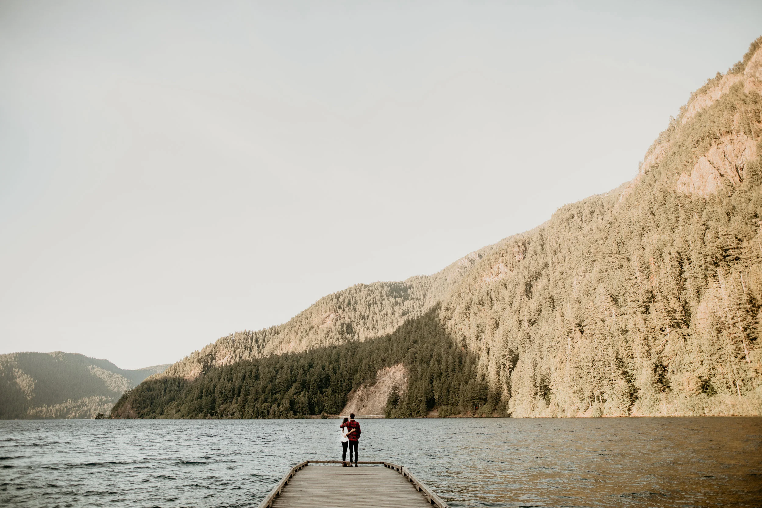 Crescent lake engagement photos – best Seattle elopement photographer - adventure hikes - lake hiking - best engagement photo location - what to wear on your engagement - pnw elopement photographer