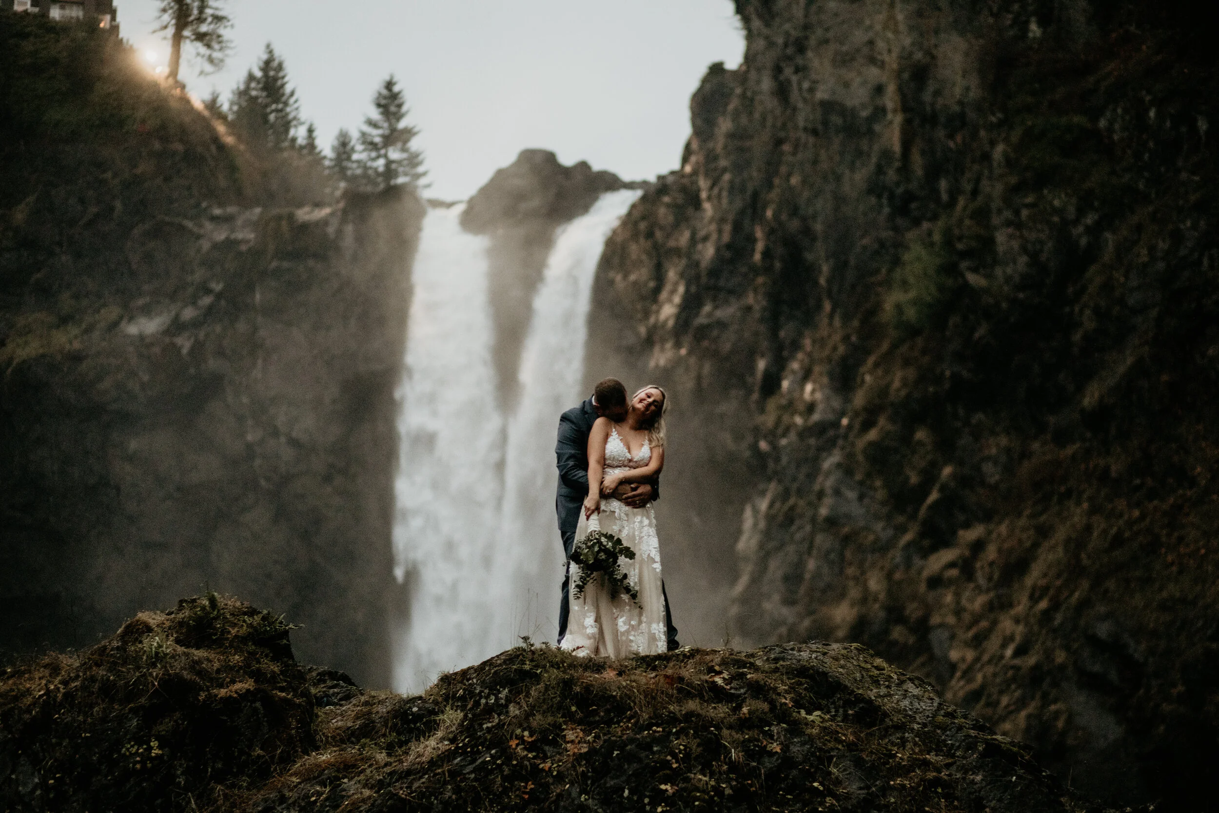 Snoqualmie falls elopement - Salish lodge elopement - snoqualmie falls wedding - Salish lodge wedding - snoqualmie falls elopement photographer - Salish lodge wedding photographer - snoqualmie pass elopement - waterfall elopement vibes - fall elopem…