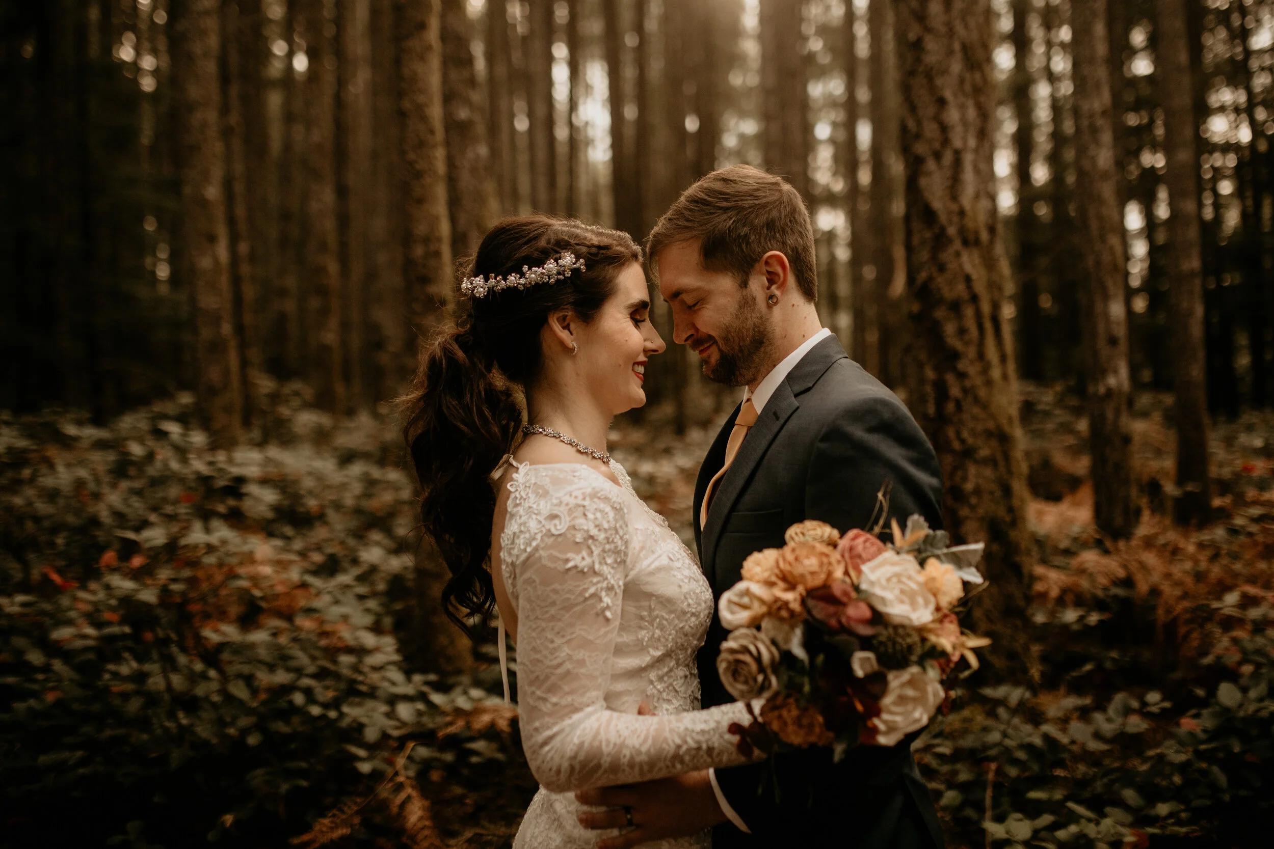 Forest elopement - Mountain Woods elopement - snoqualmie falls wedding - Salish lodge wedding - snoqualmie falls elopement photographer - Salish lodge wedding photographer - snoqualmie pass elopement - waterfall elopement vibes - fall elopement insp…