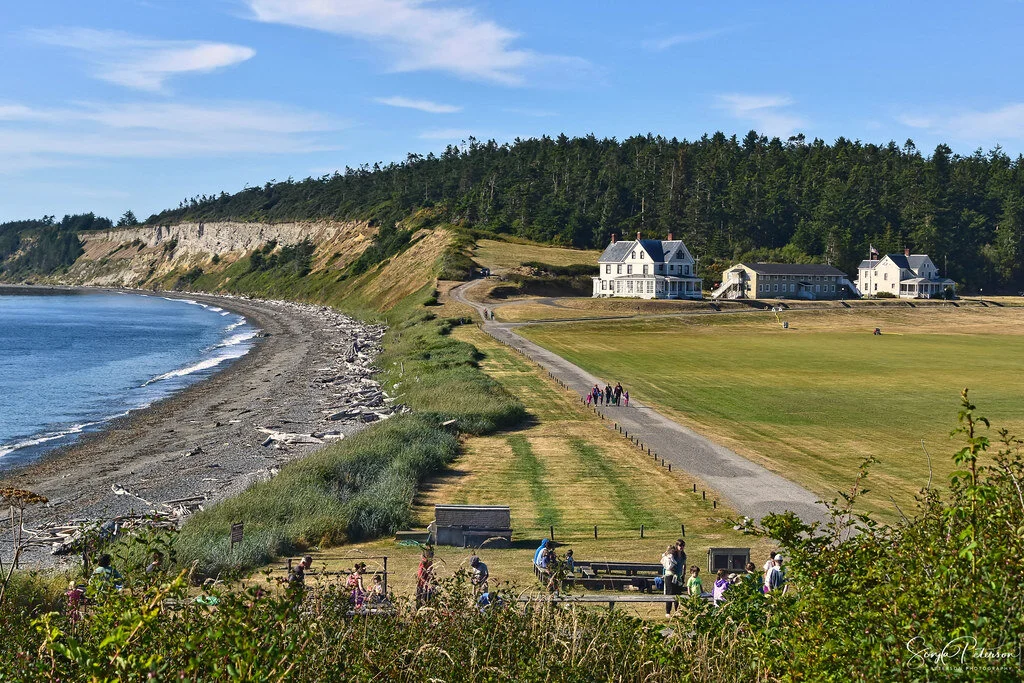 Fort Casey Historical Park: a classic, but I love the view from the beach!!