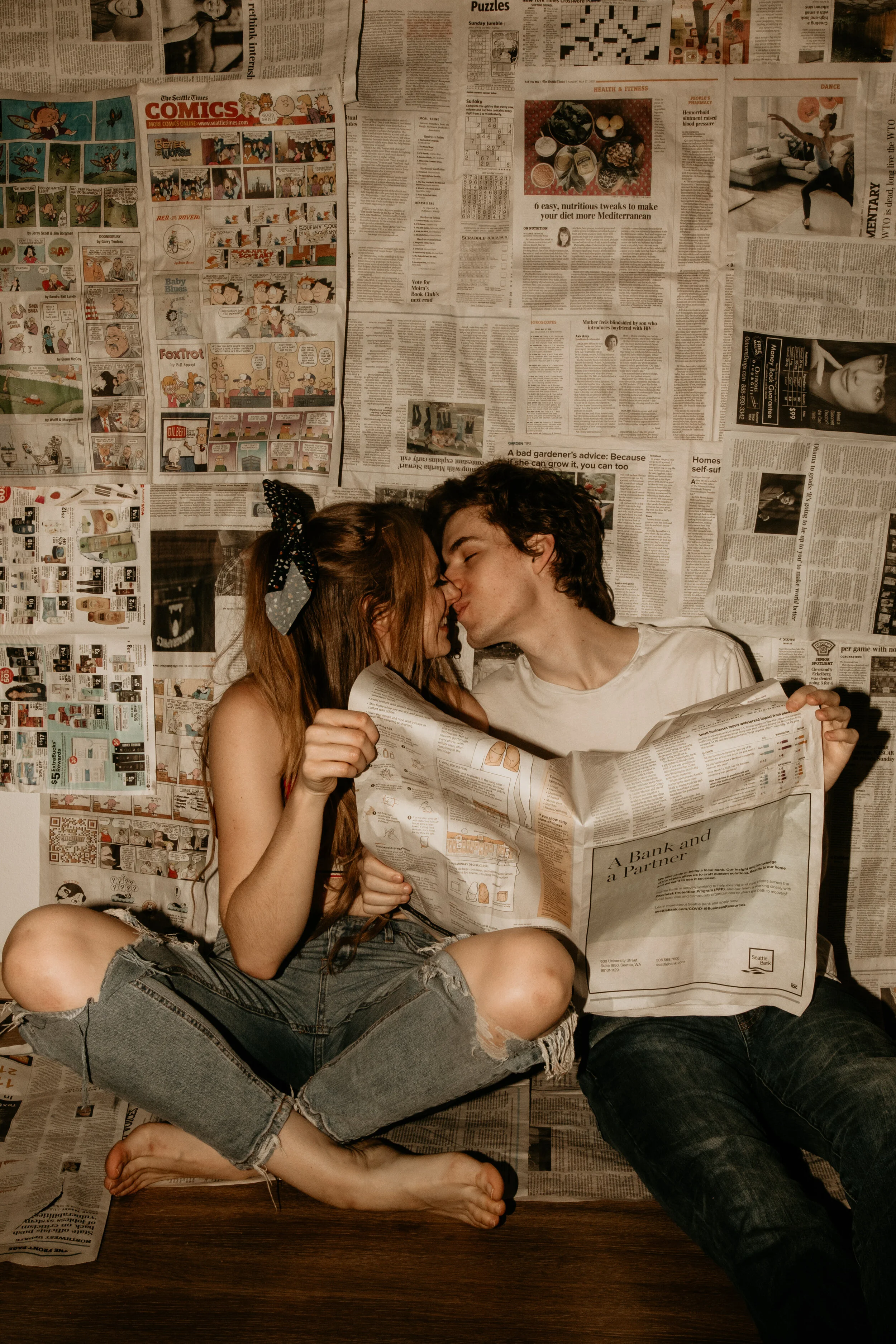 couple self isolation photoshoot