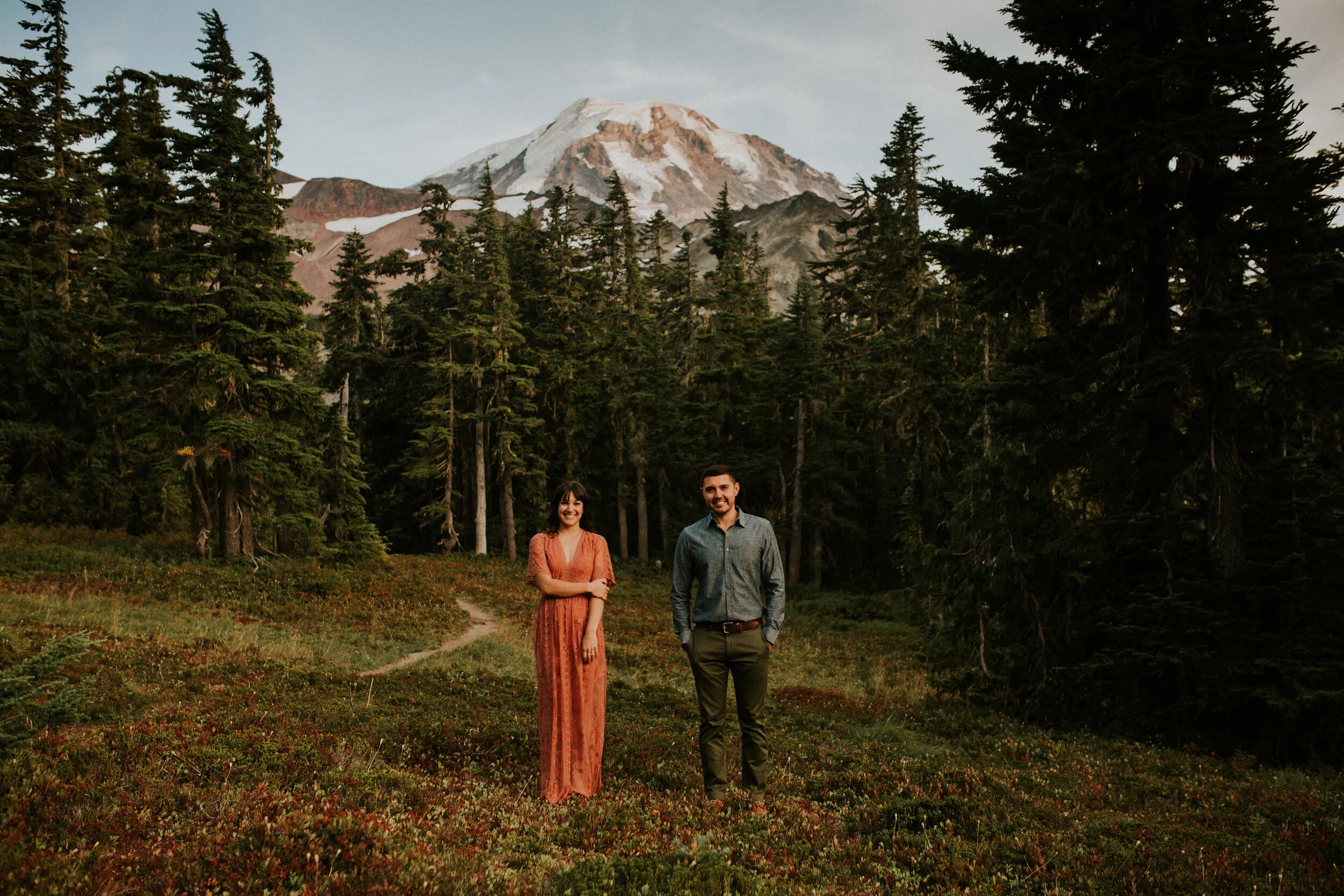 There is a lake at the beginning AND at the end of the hike, but they’re not pictured bc this couple didn’t want the lake haha! 4 miles to lake! Not dog friendly.