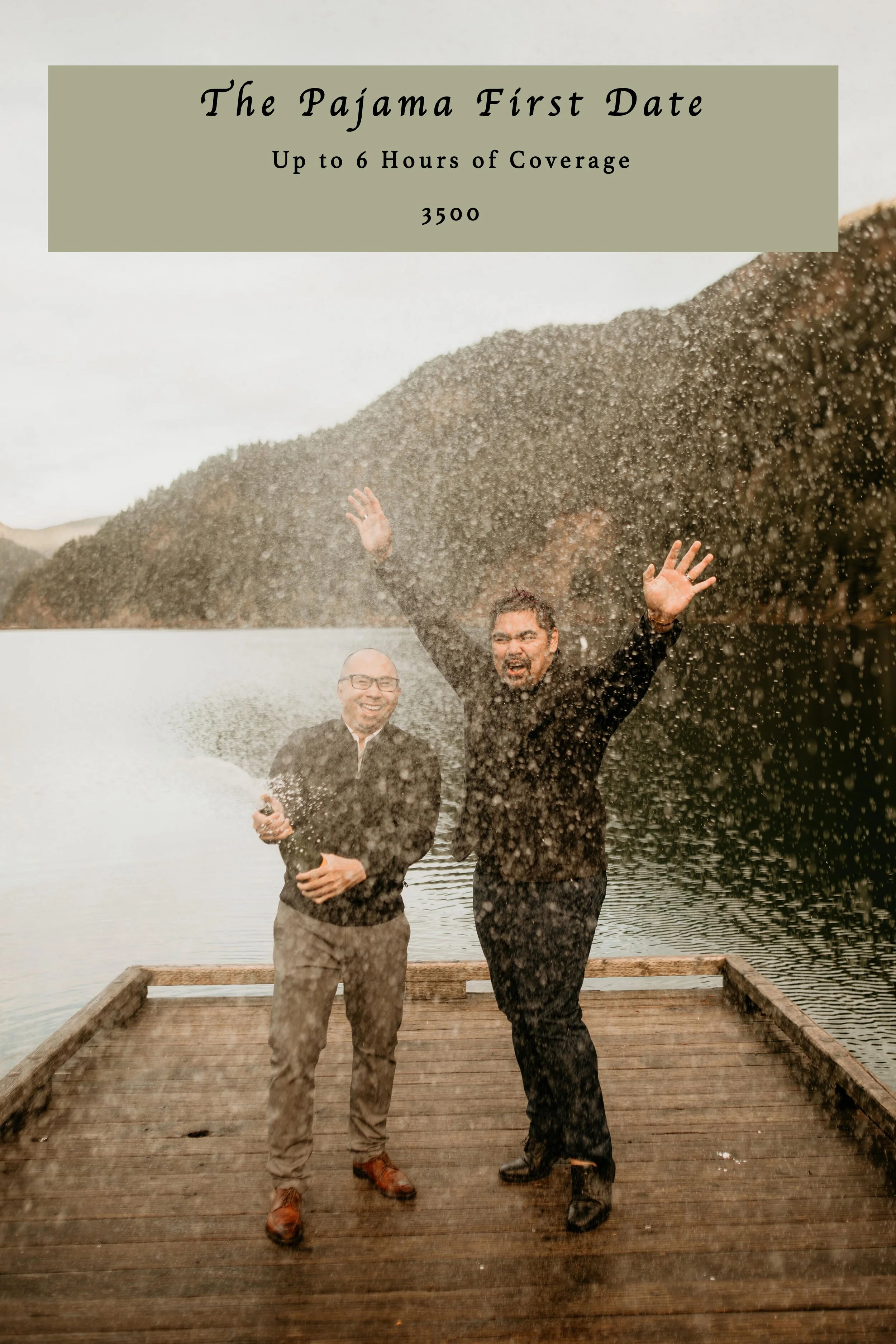 1 photographer (Me!) and up to 6 hours of coverage!