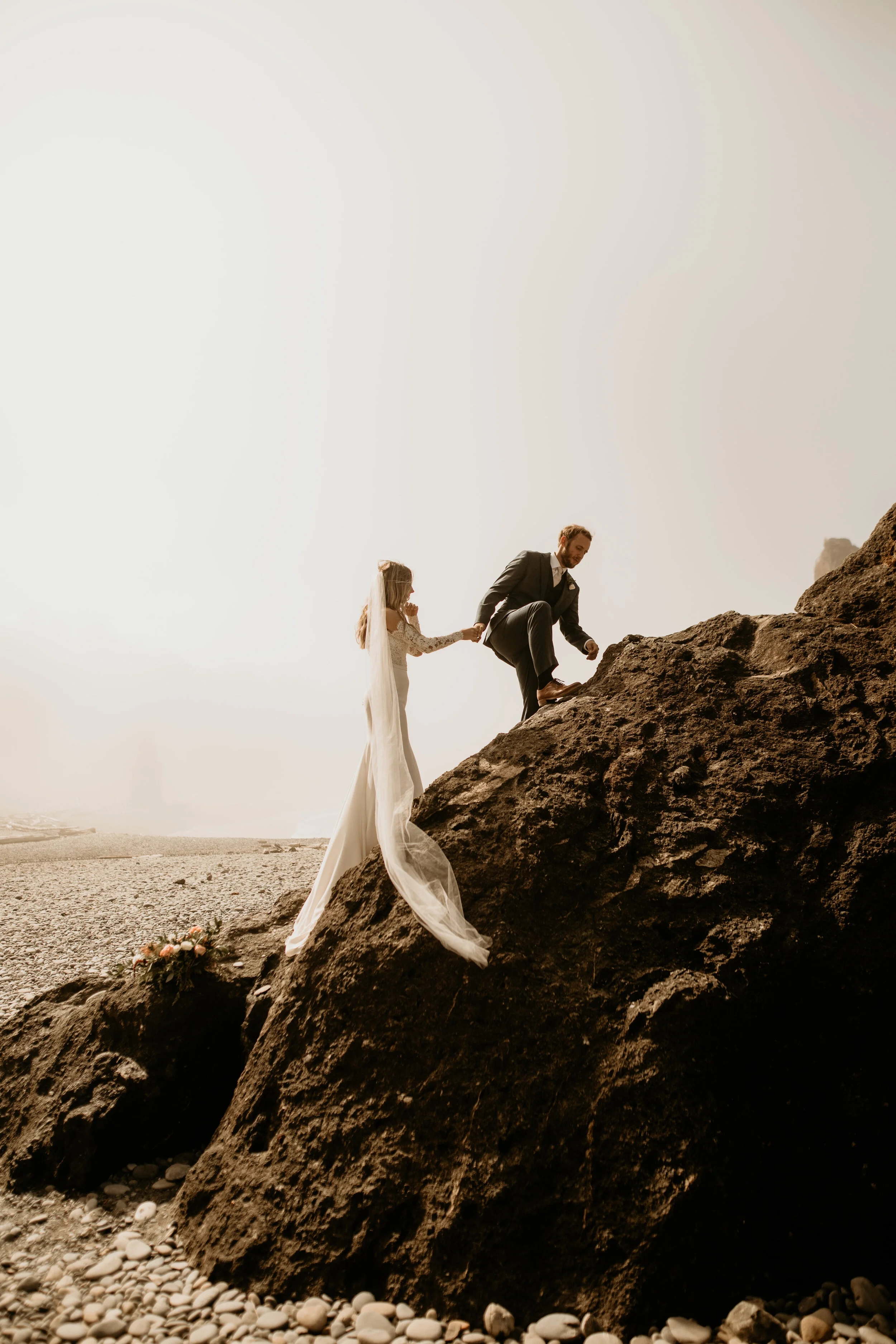 Portraits At Sunset at Ruby Beach