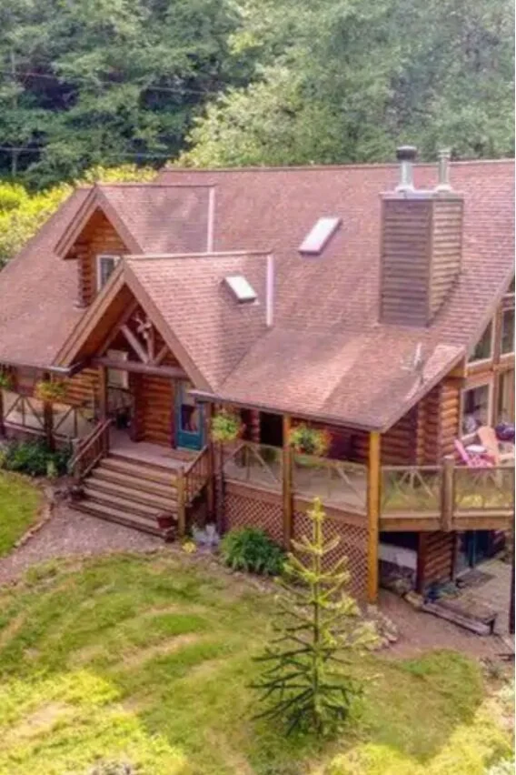 Get ready at your airbnb  in the woods