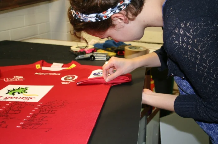 Framing a football jersey