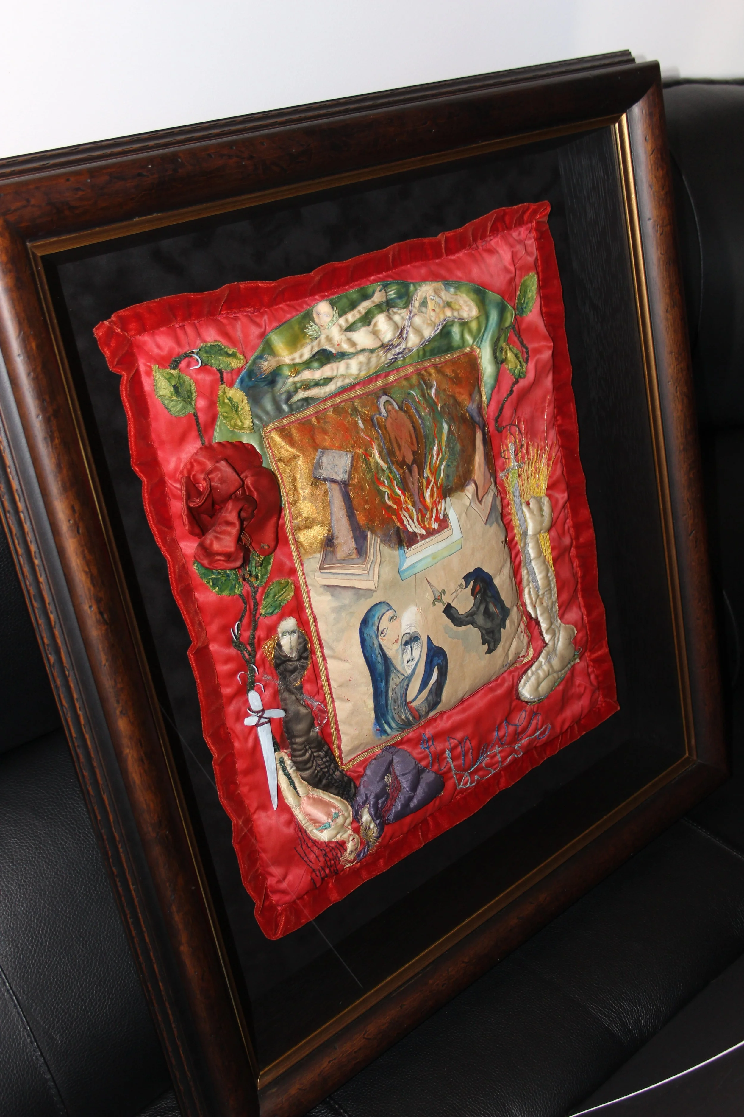 It Never Lasts, 1984, mixed media, embroidery &amp; watercolour