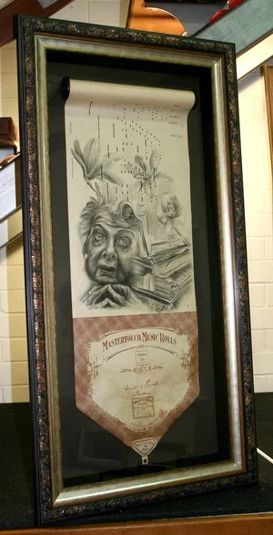 Piano Roll artwork framed brisbane