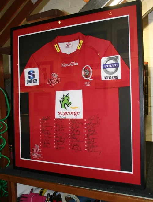 Sports Jersery framing Brisbane