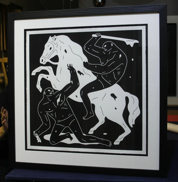 Cleon Peterson artwork framing 