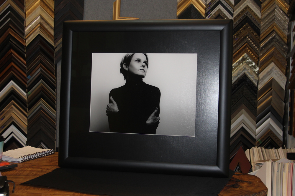 Black and White Photo custom framing