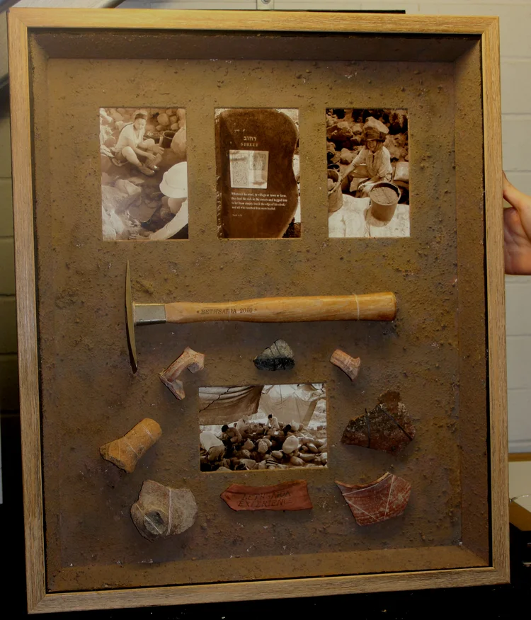 creative framing archeological dig