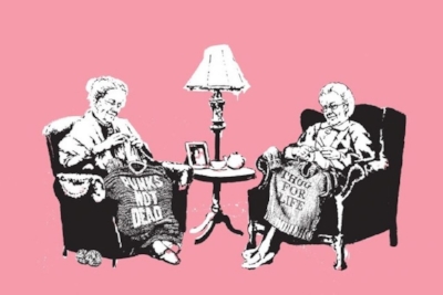 Image source https://guyhepner.com/product/grannies-by-banksy/